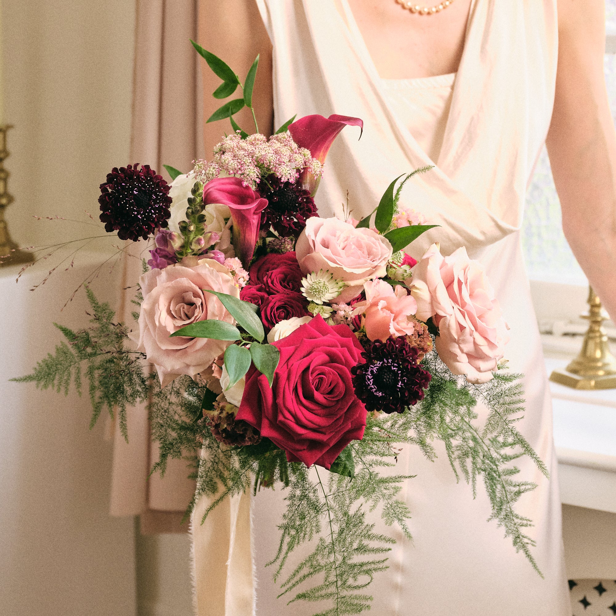 Romantic Red Bridal Bouquet