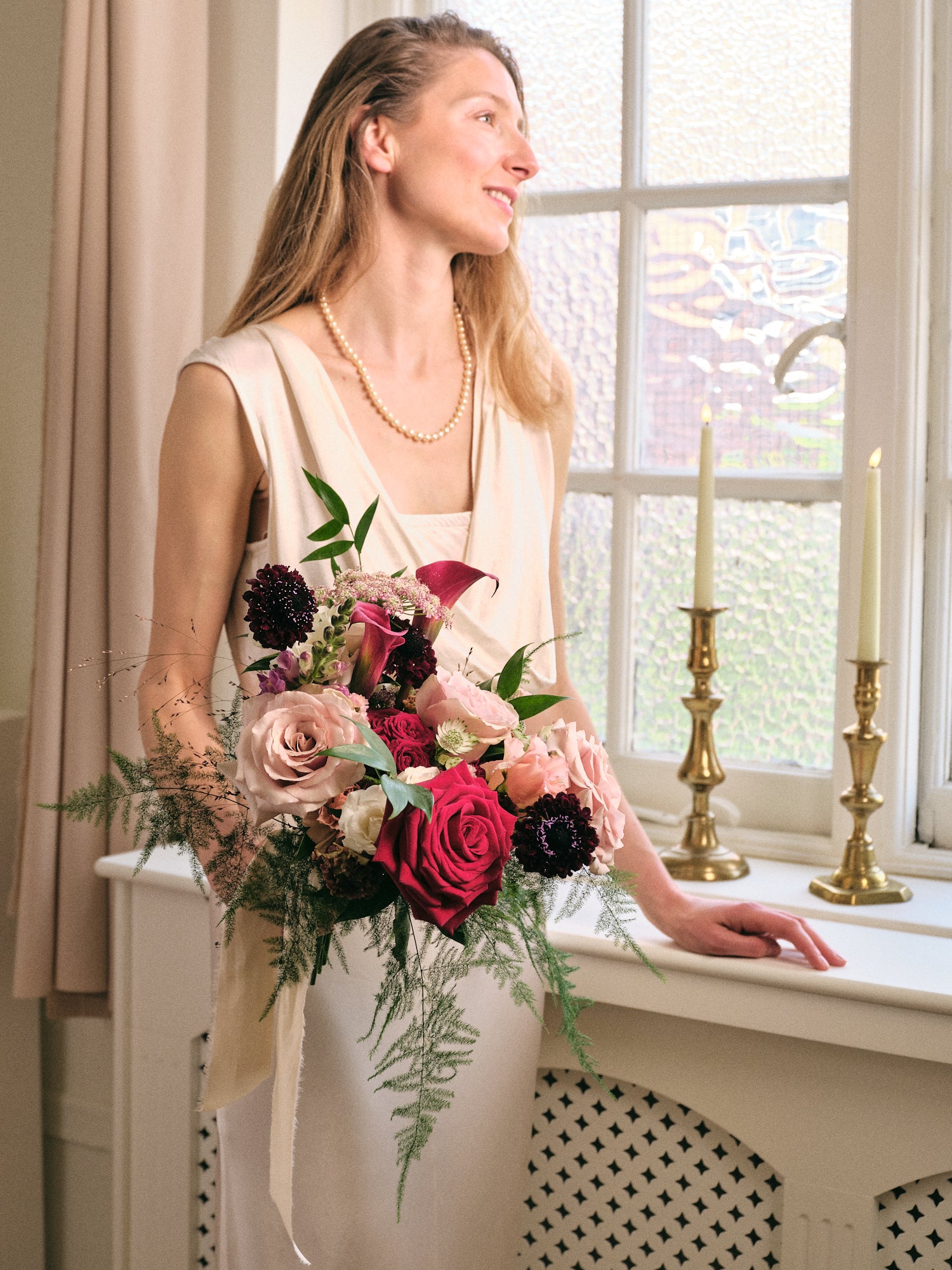 Romantic Red Bridal Bouquet