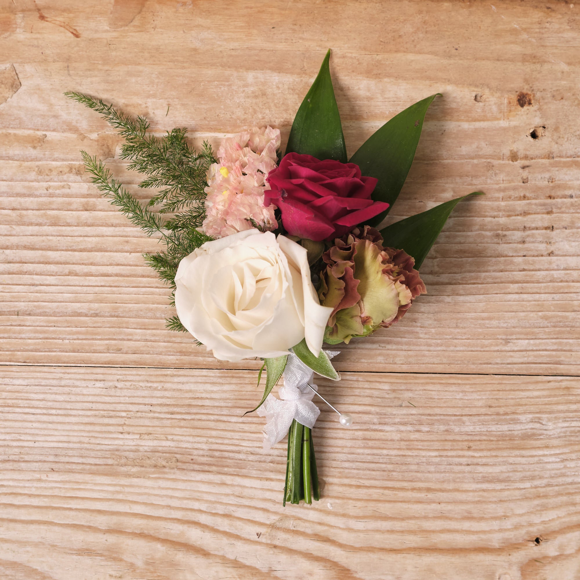 Romantic Red Buttonhole / Corsage