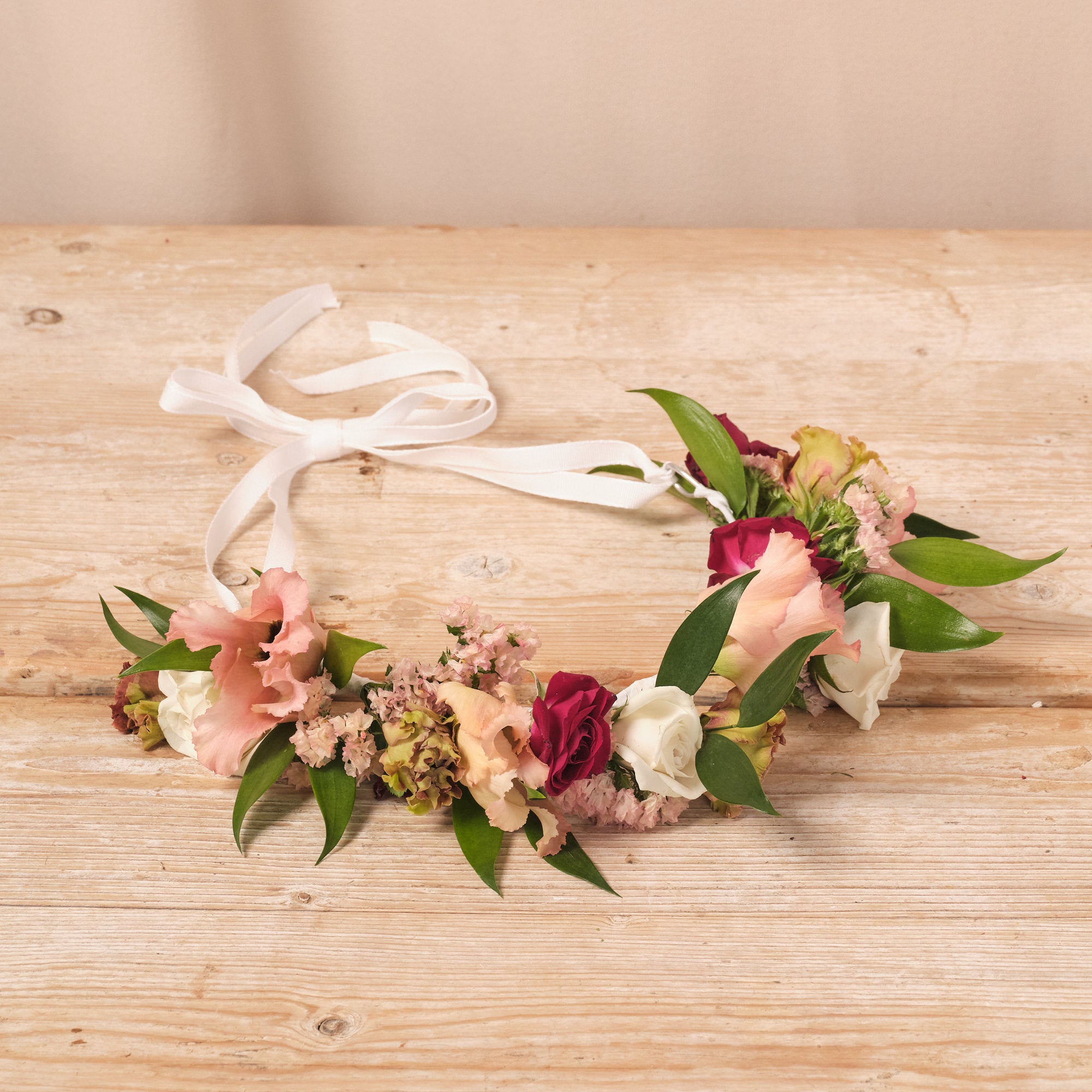 Romantic Red Flower Crown