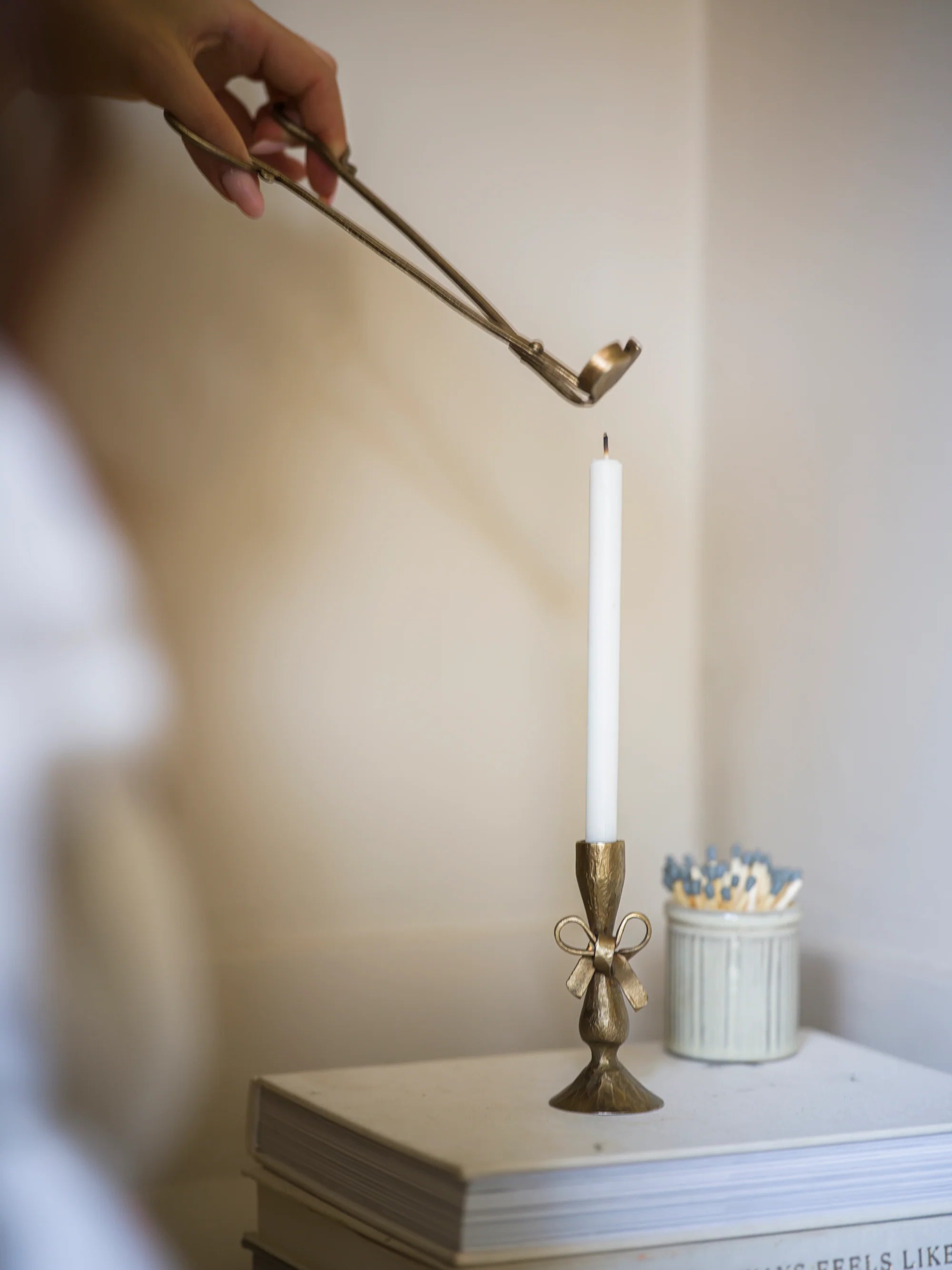 Antique Brass Wick Cutter