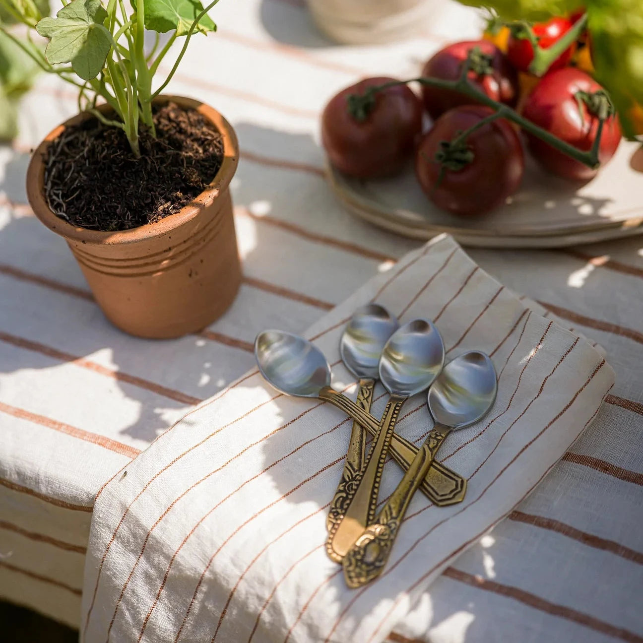 Antique Brass Teaspoons | 4 Designs Available