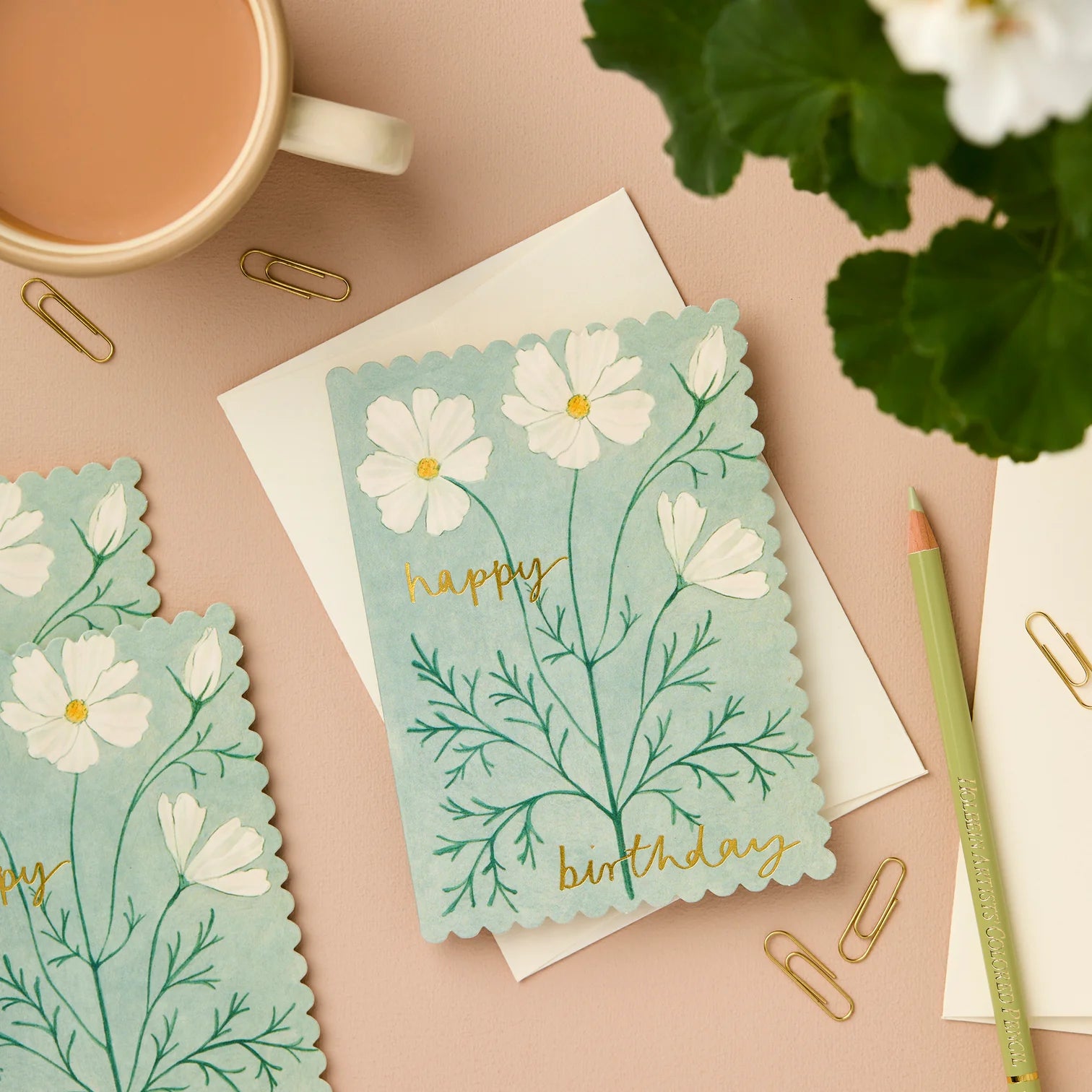 Cosmos Happy Birthday Card