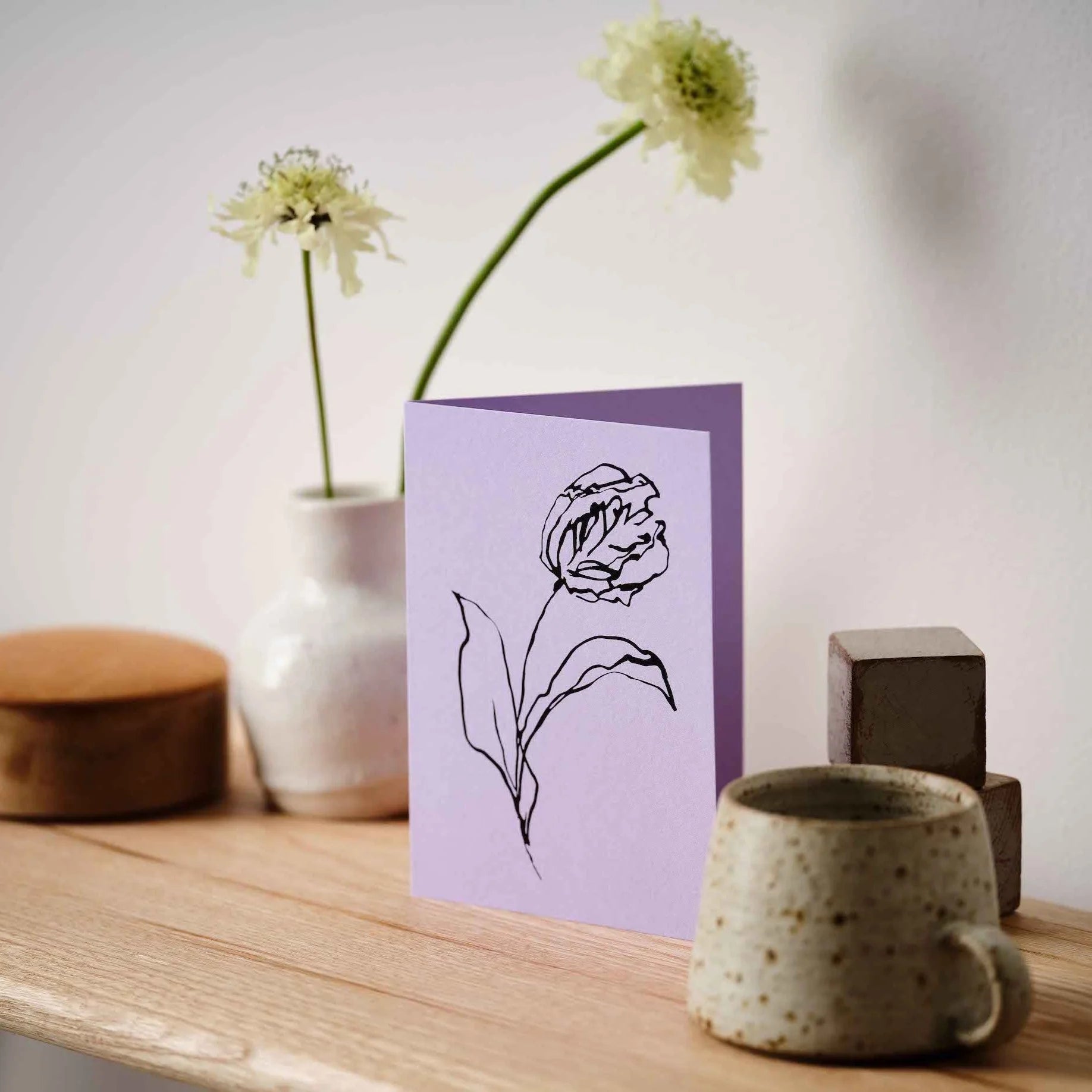 Parrot Tulip Greetings Card
