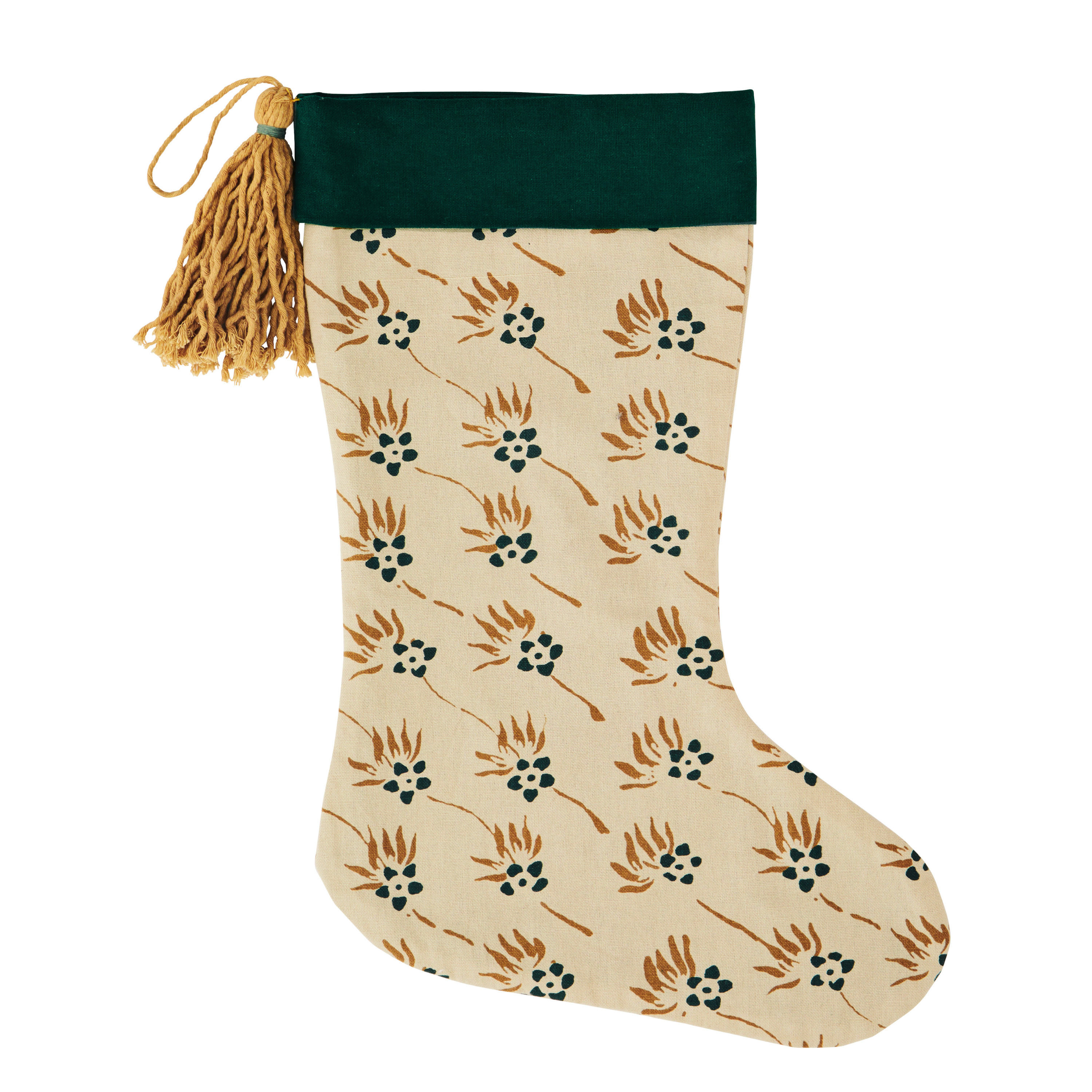 Block Printed Christmas Stockings