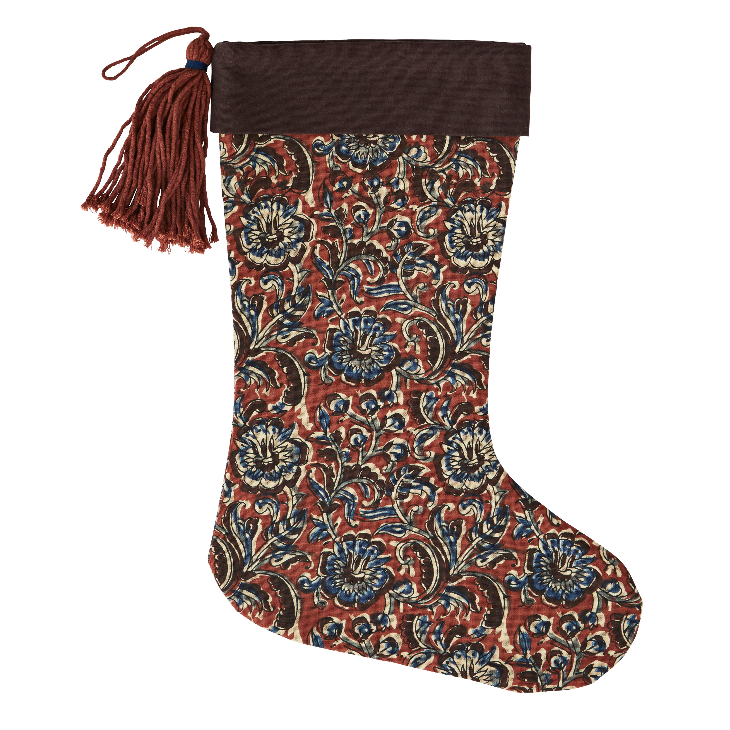 Block Printed Christmas Stockings