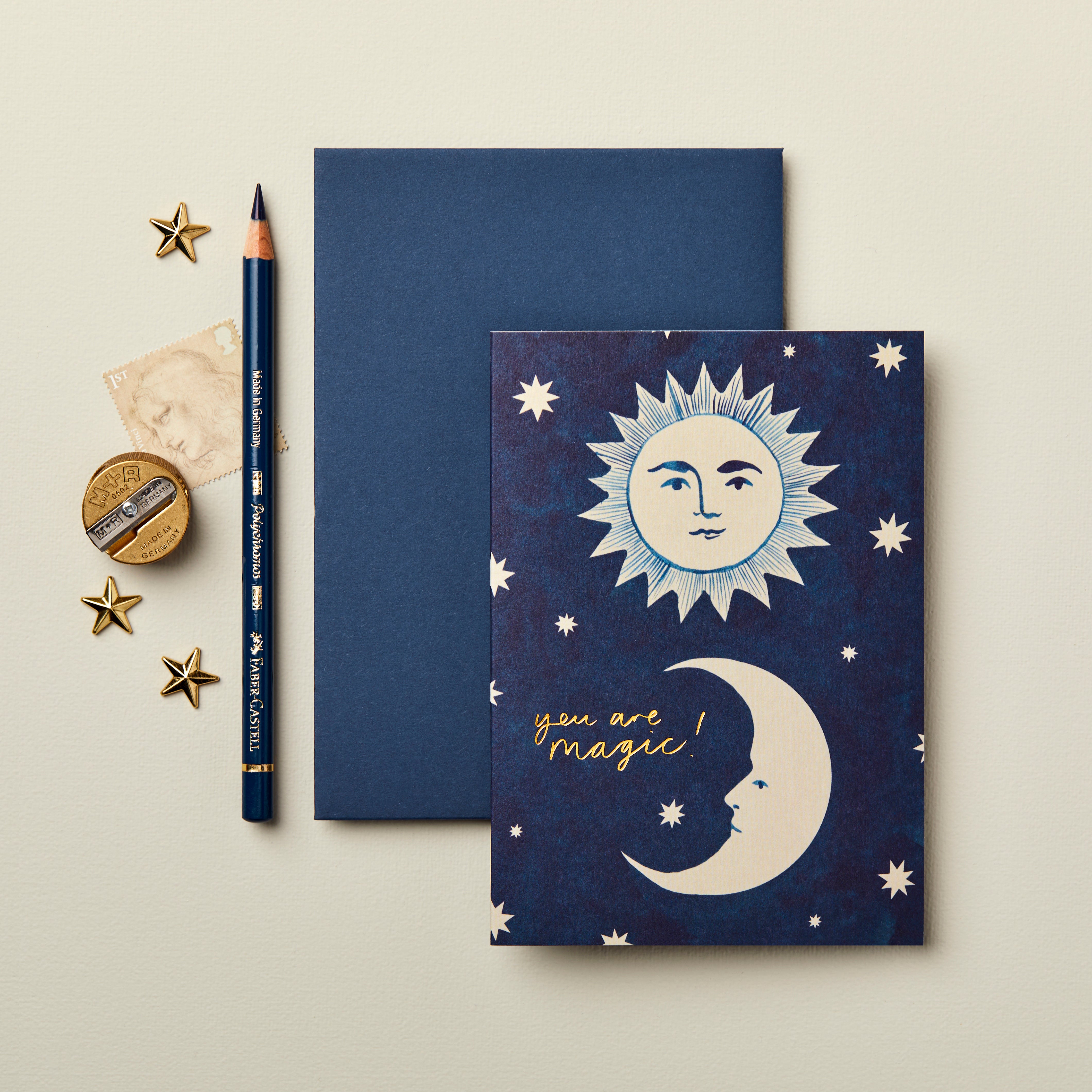 'You Are Magic' Sun and Moon Greetings Card