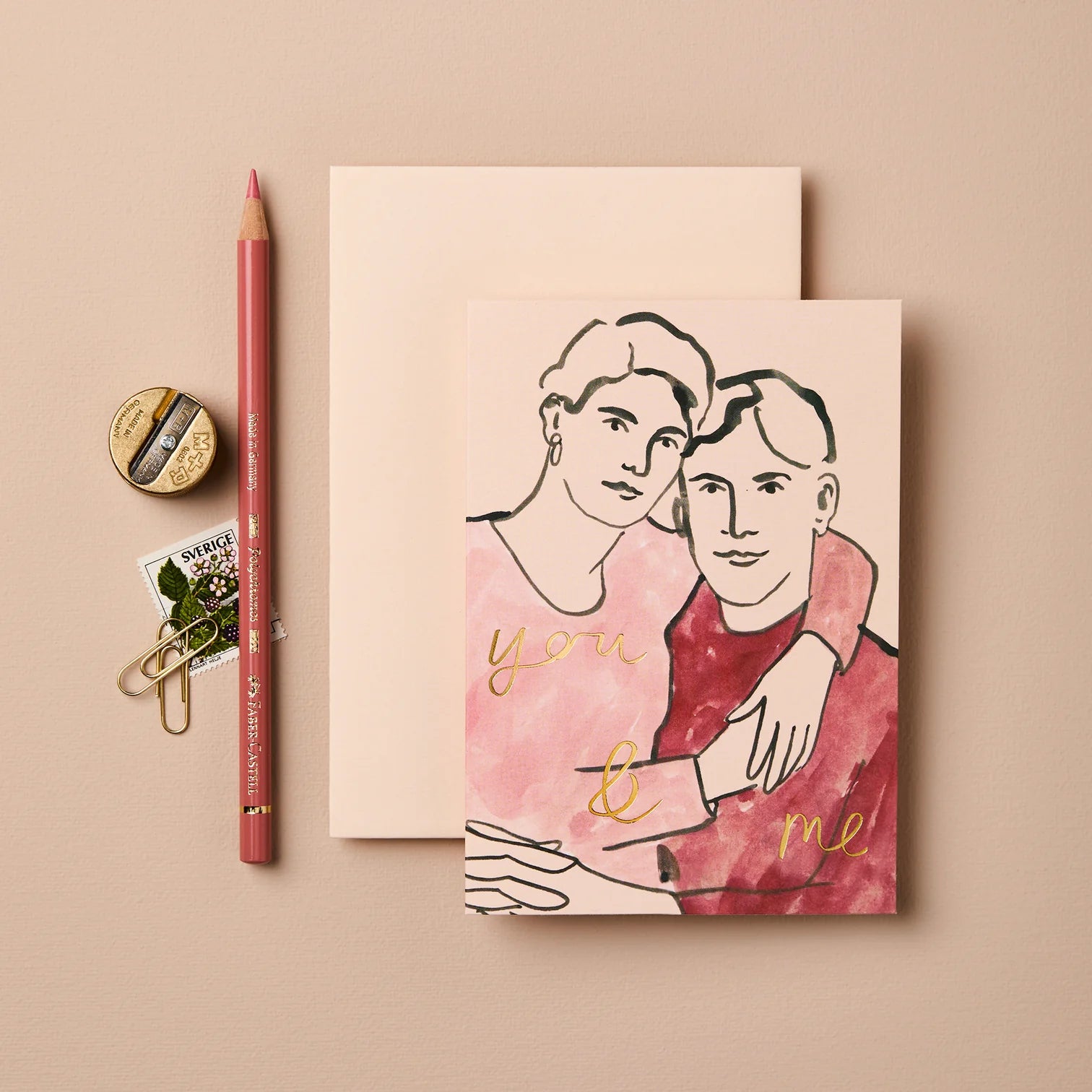 'You & Me' Greetings Card
