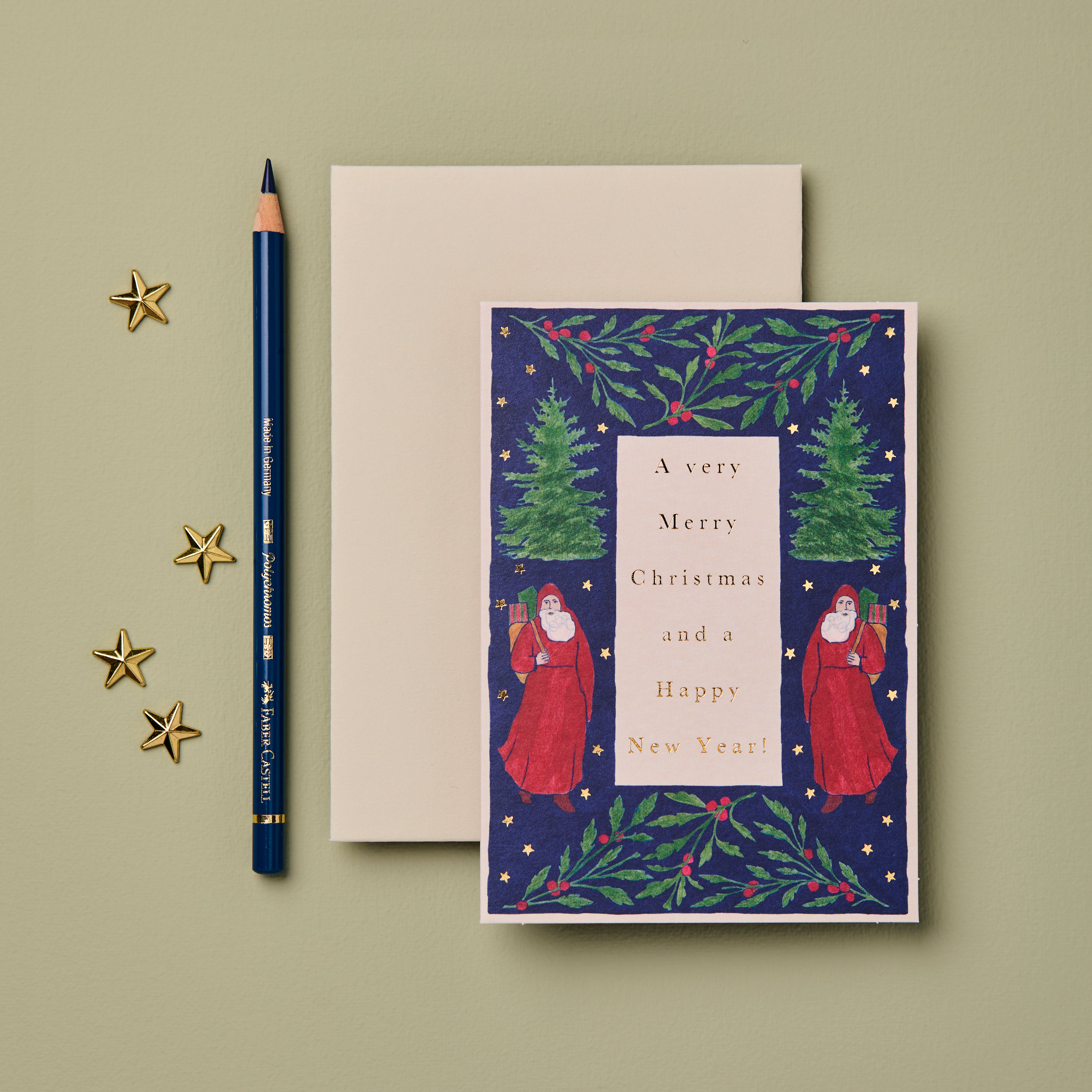 Festive Border 'Merry Christmas' card