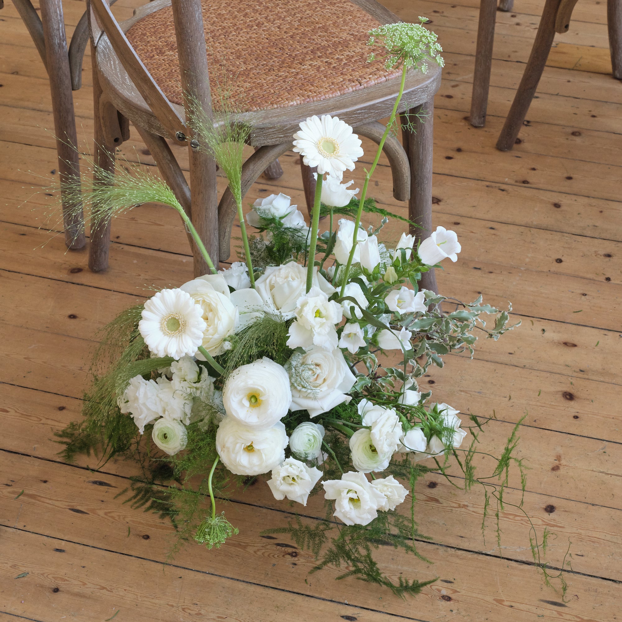 Whimsical White Bowl Arrangements