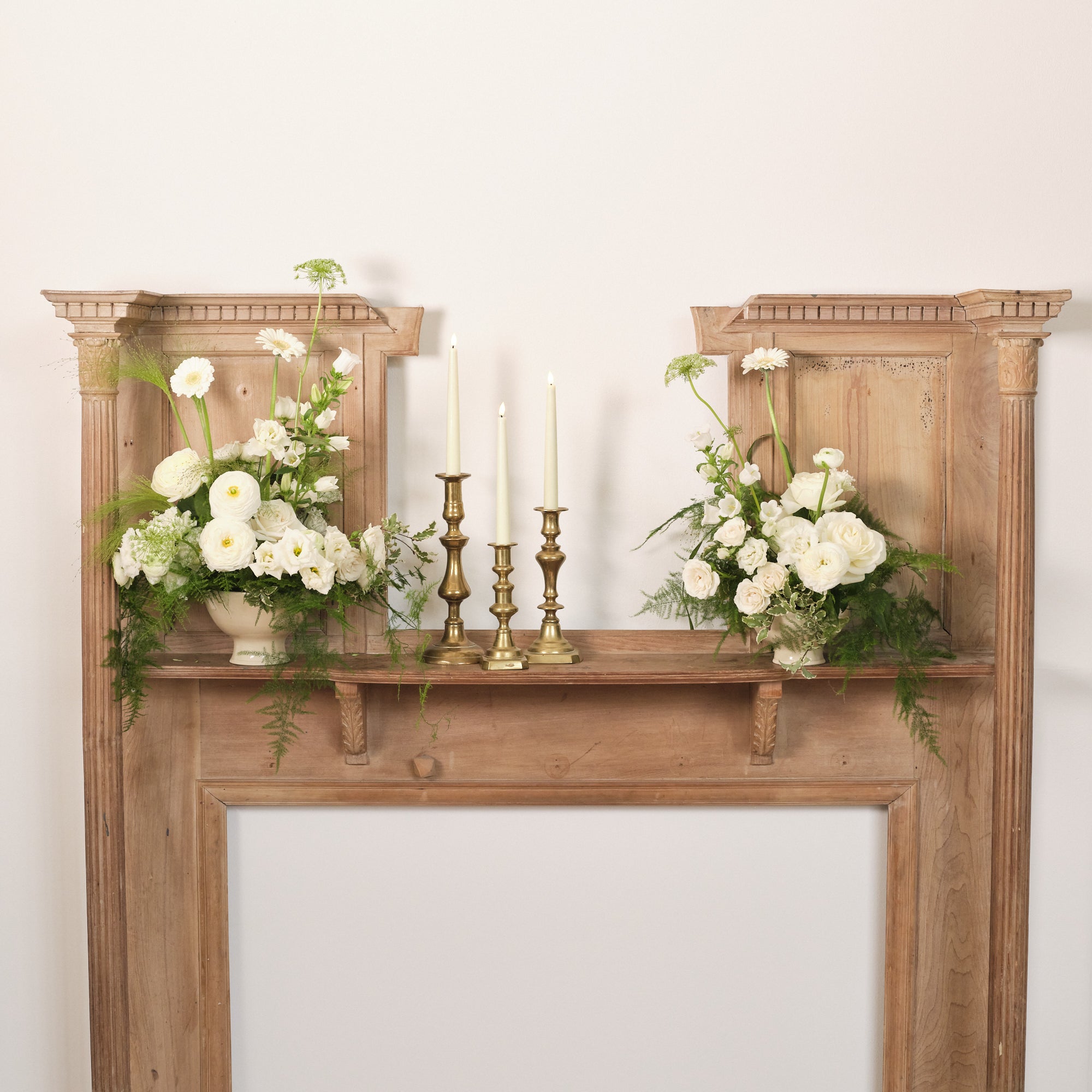 Whimsical White Bowl Arrangements