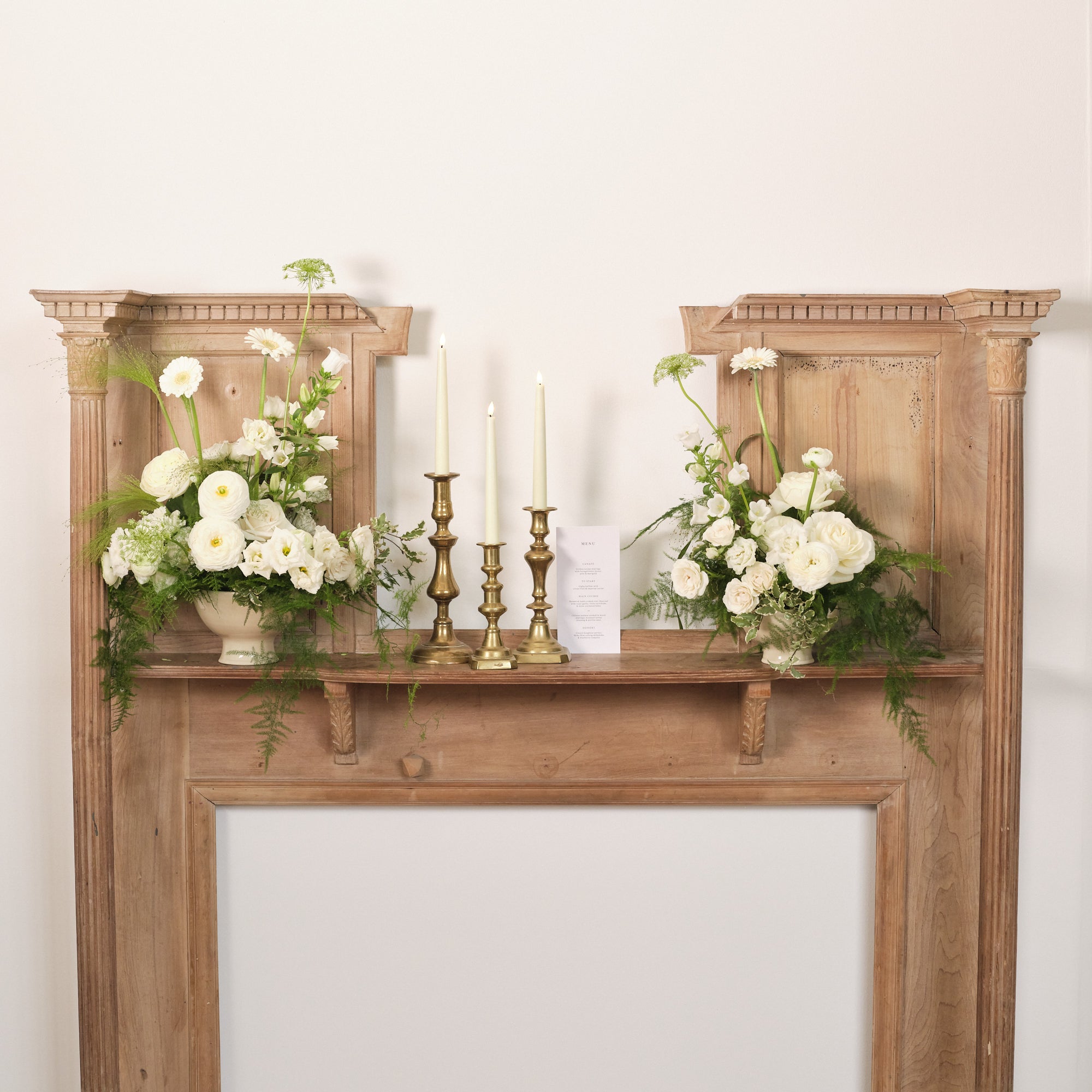 Whimsical White Bowl Arrangements