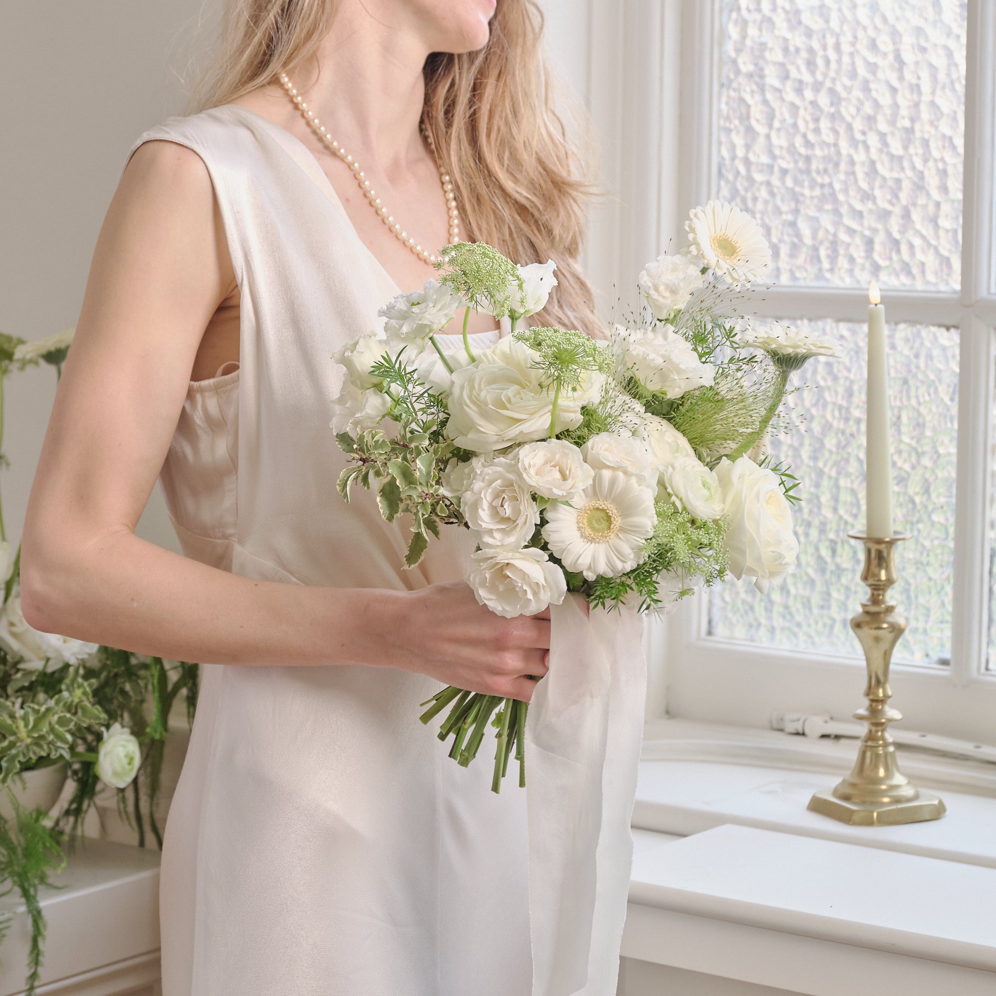 Whimsical Whites Bridal Bouquet