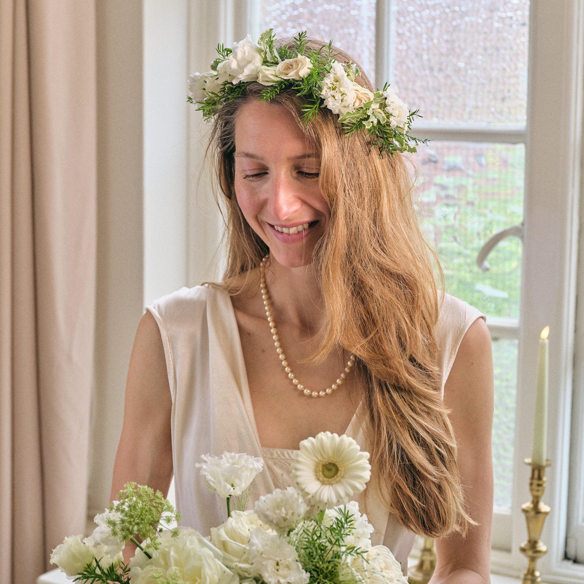 Whimsical Whites Flower Crown