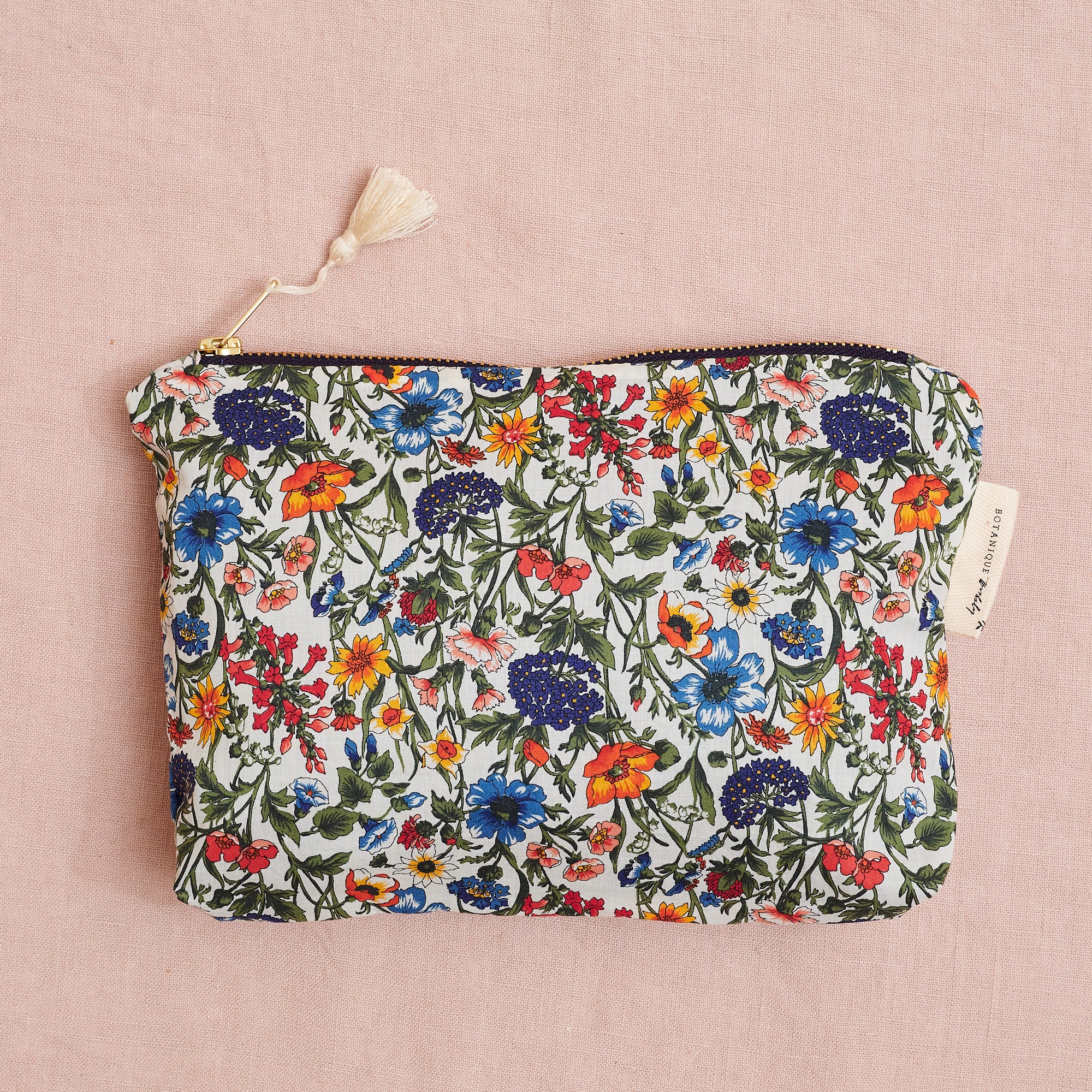 Liberty Print Zip Pouch: Rachel, two sizes available