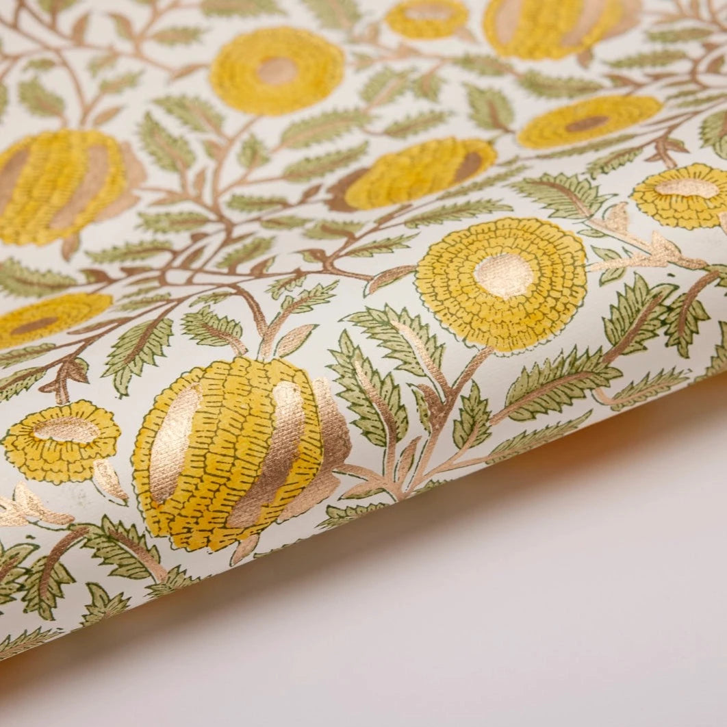 Block Printed Wrapping Paper | 2 Colours Available