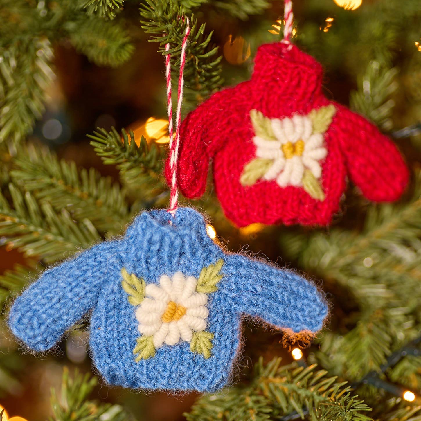 Embroidered Knitted Jumper Decoration | 2 Colours Available