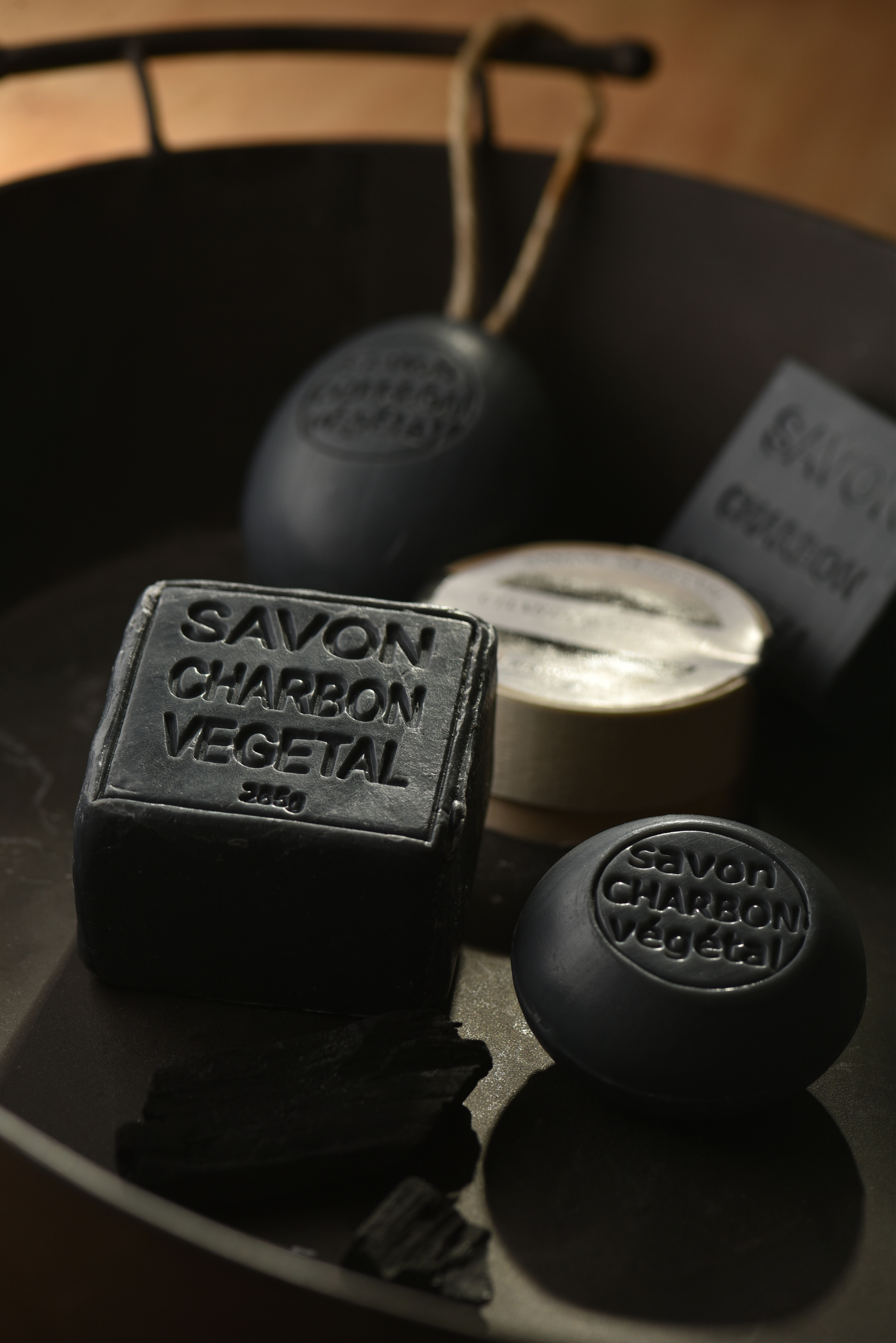 Charcoal Soap on Rope