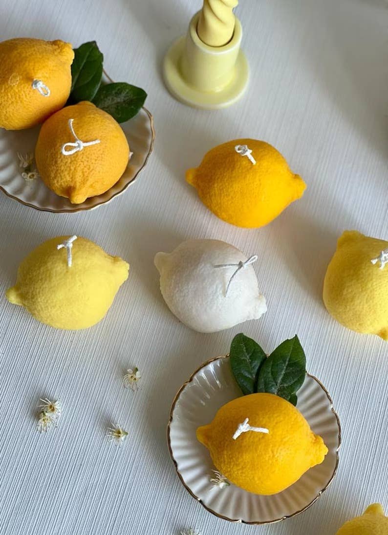 Soy Wax Sicilian Lemon Candle | Unscented