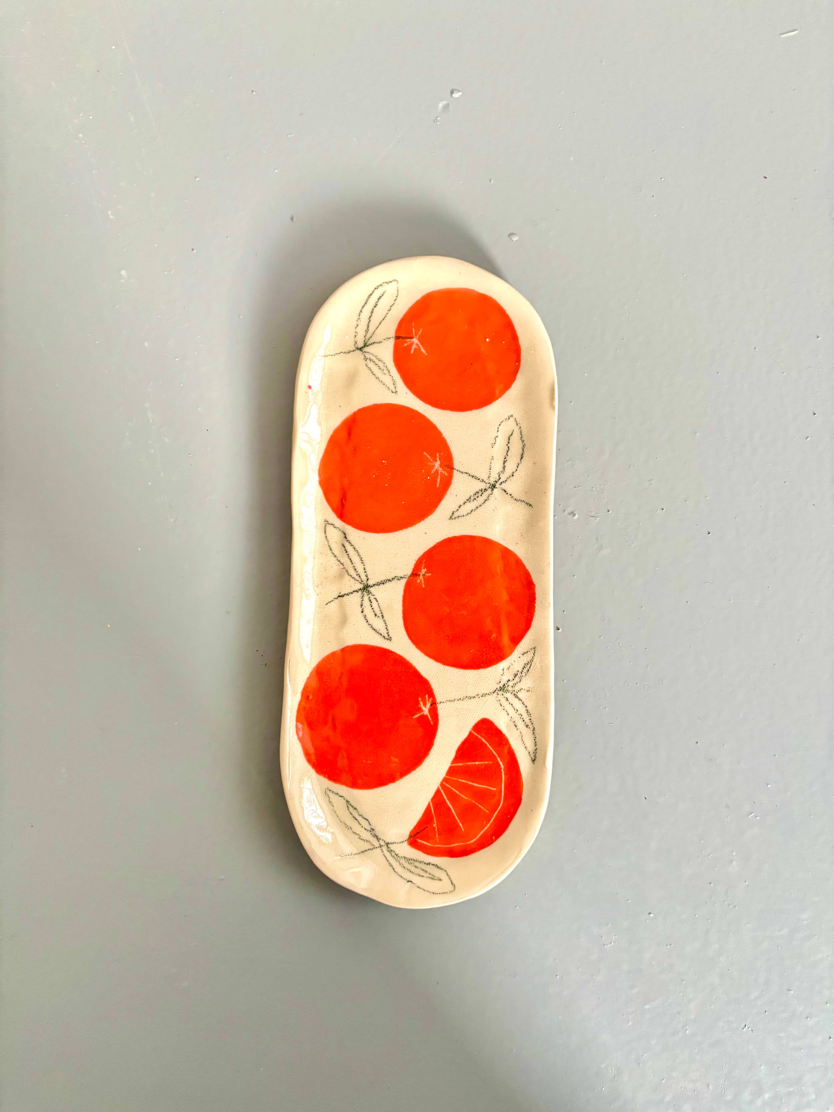 Large Orange Dish
