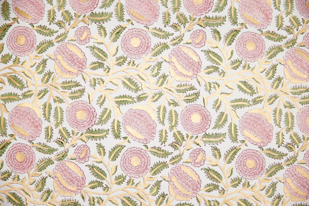 Block Printed Wrapping Paper | 2 Colours Available