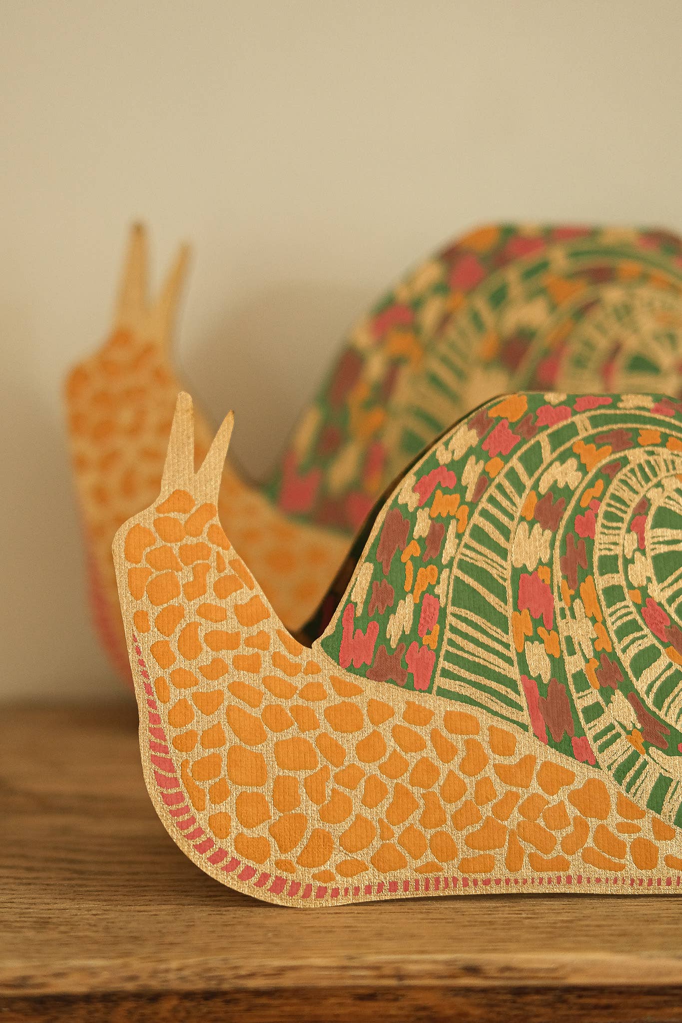 Screen Printed Snail Greeting Card