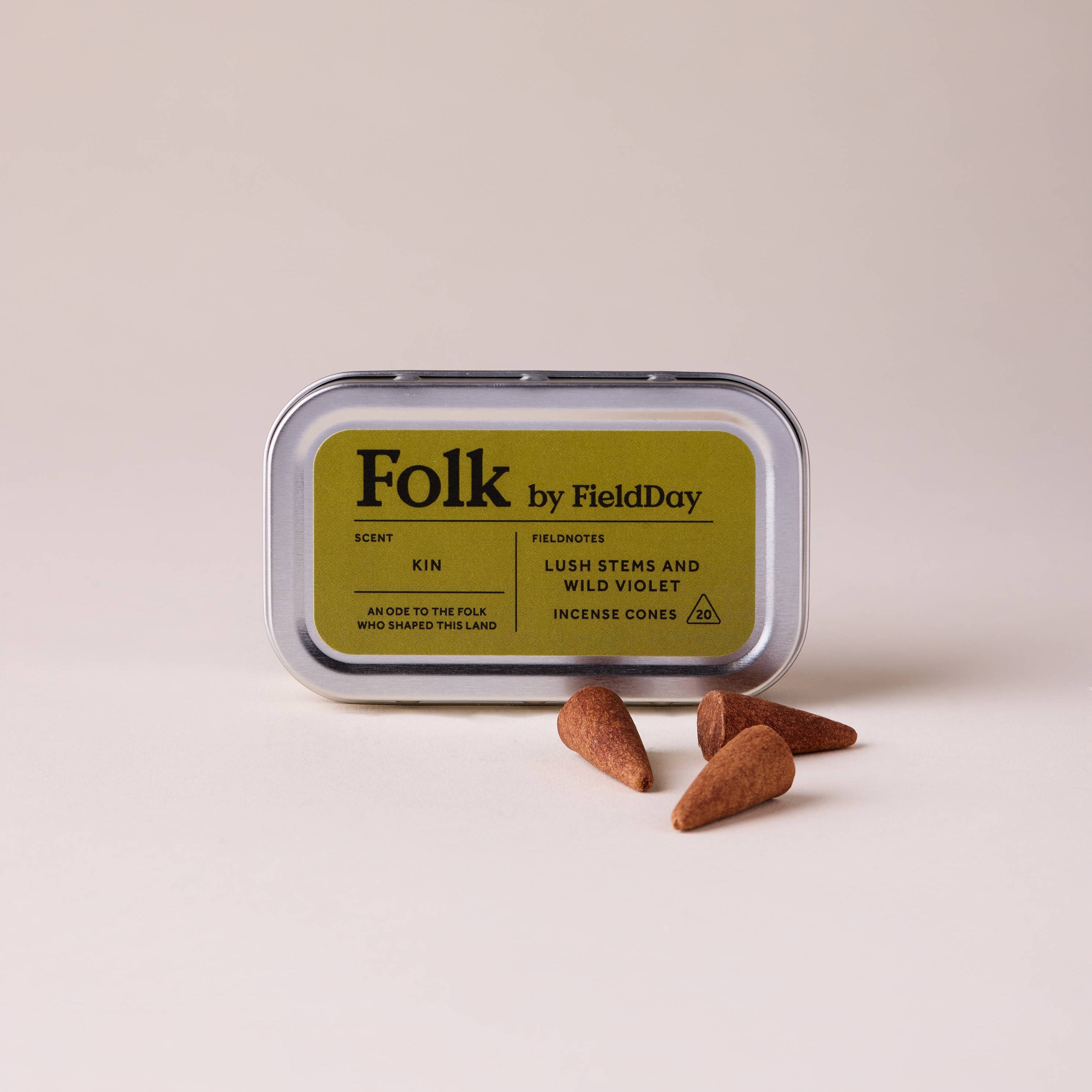 Folk Tin of Incense Cones | Kin