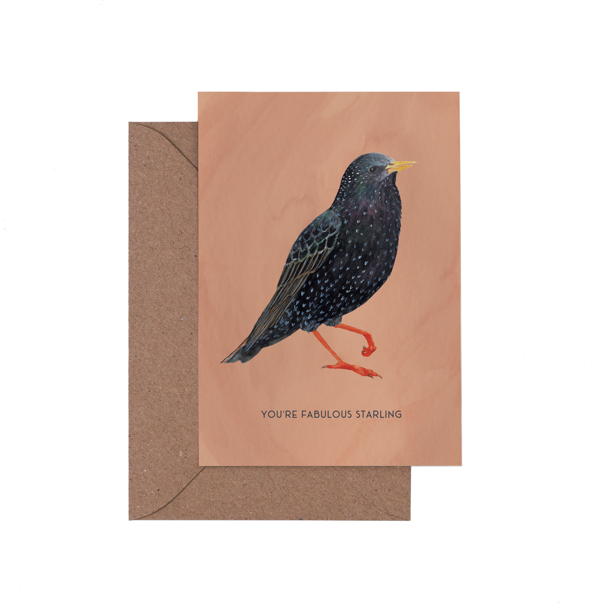 Fabulous Starling Card