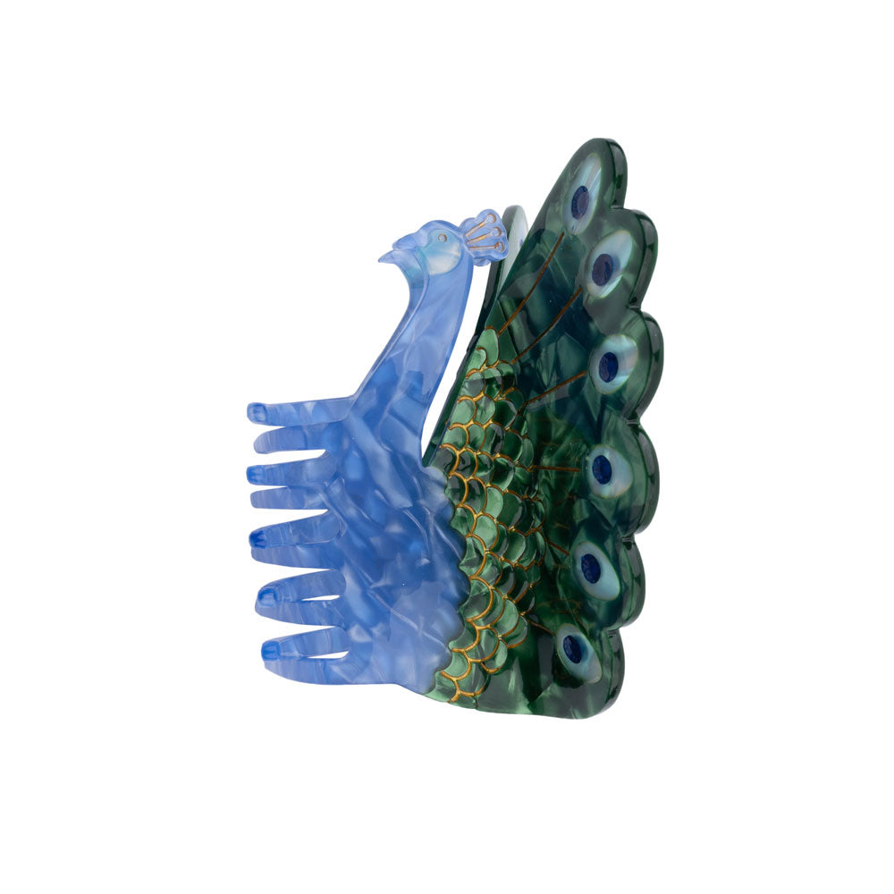 Peacock Hair Claw