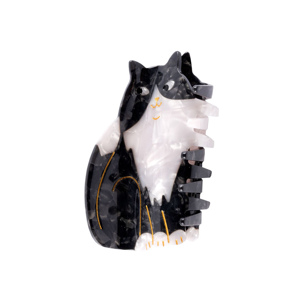 Black and White Cat Hair Claw