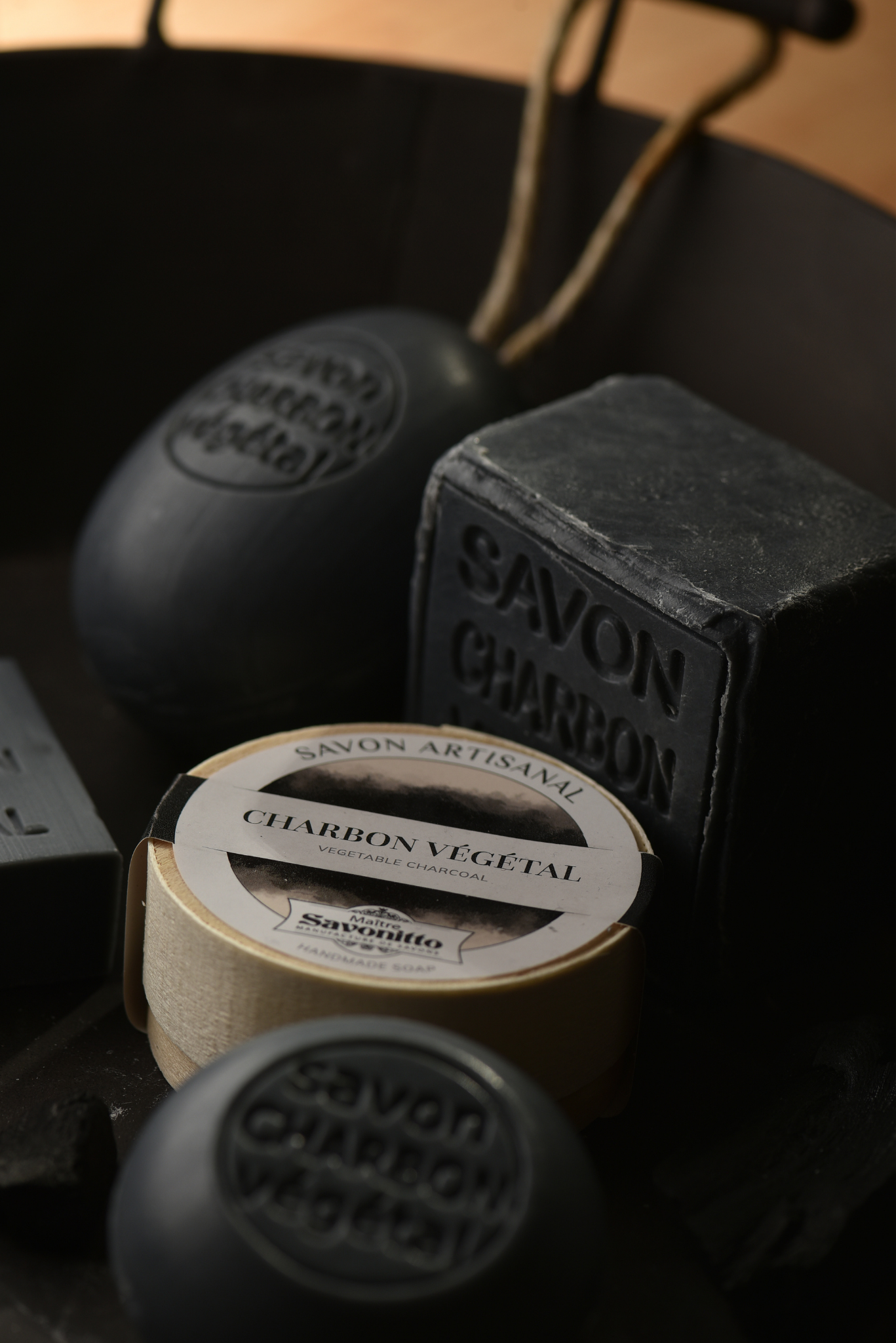 Charcoal Soap on Rope