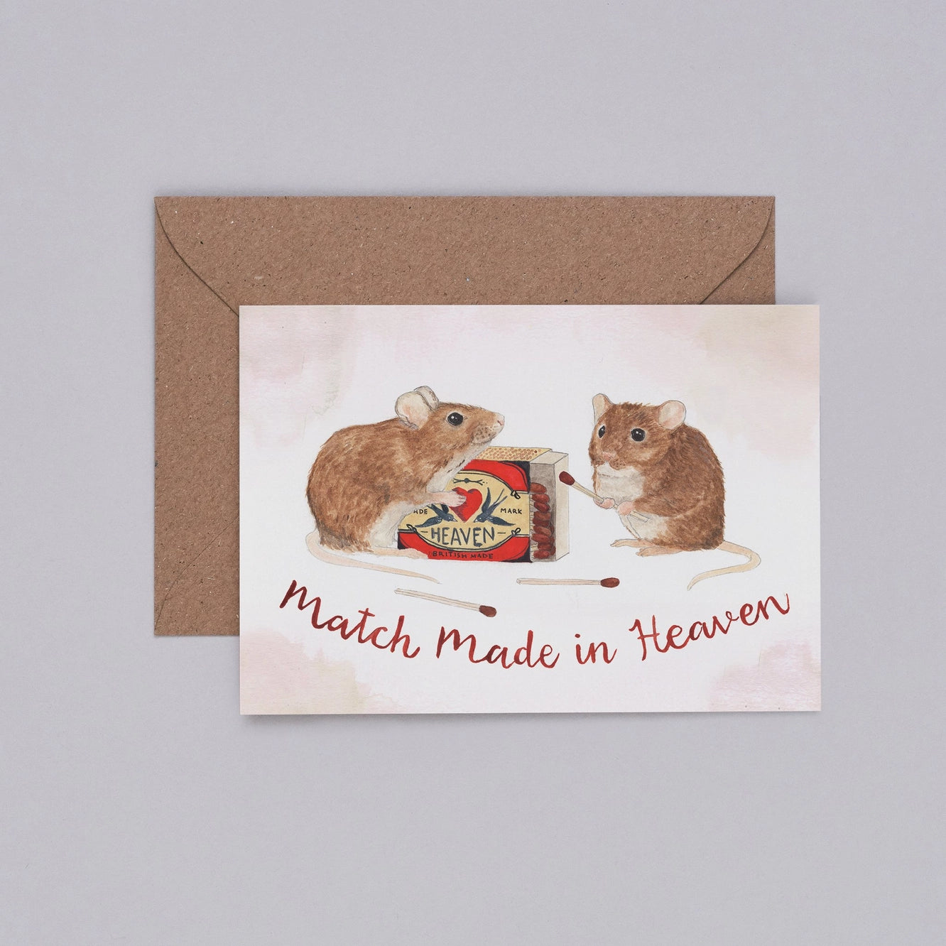 Match made in Heaven Greetings Card