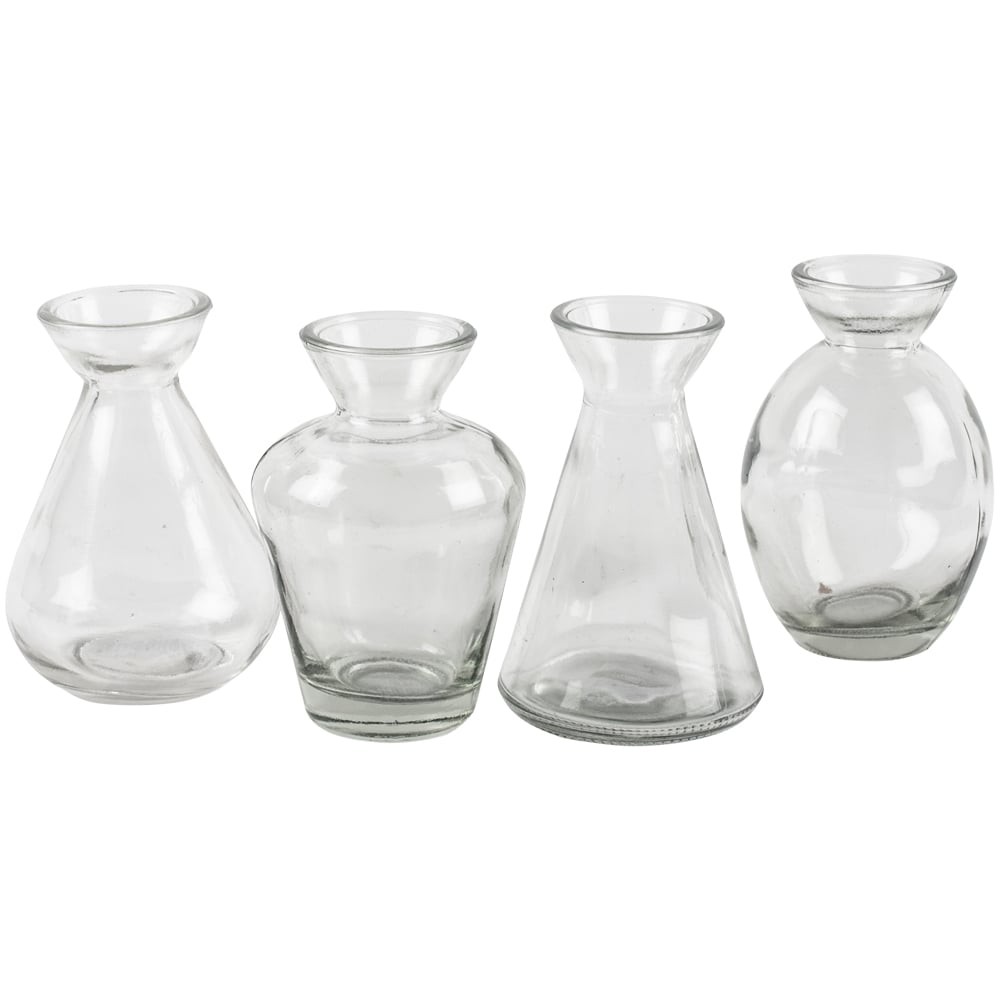Mini Glass Bottle Vases | 4 designs Available