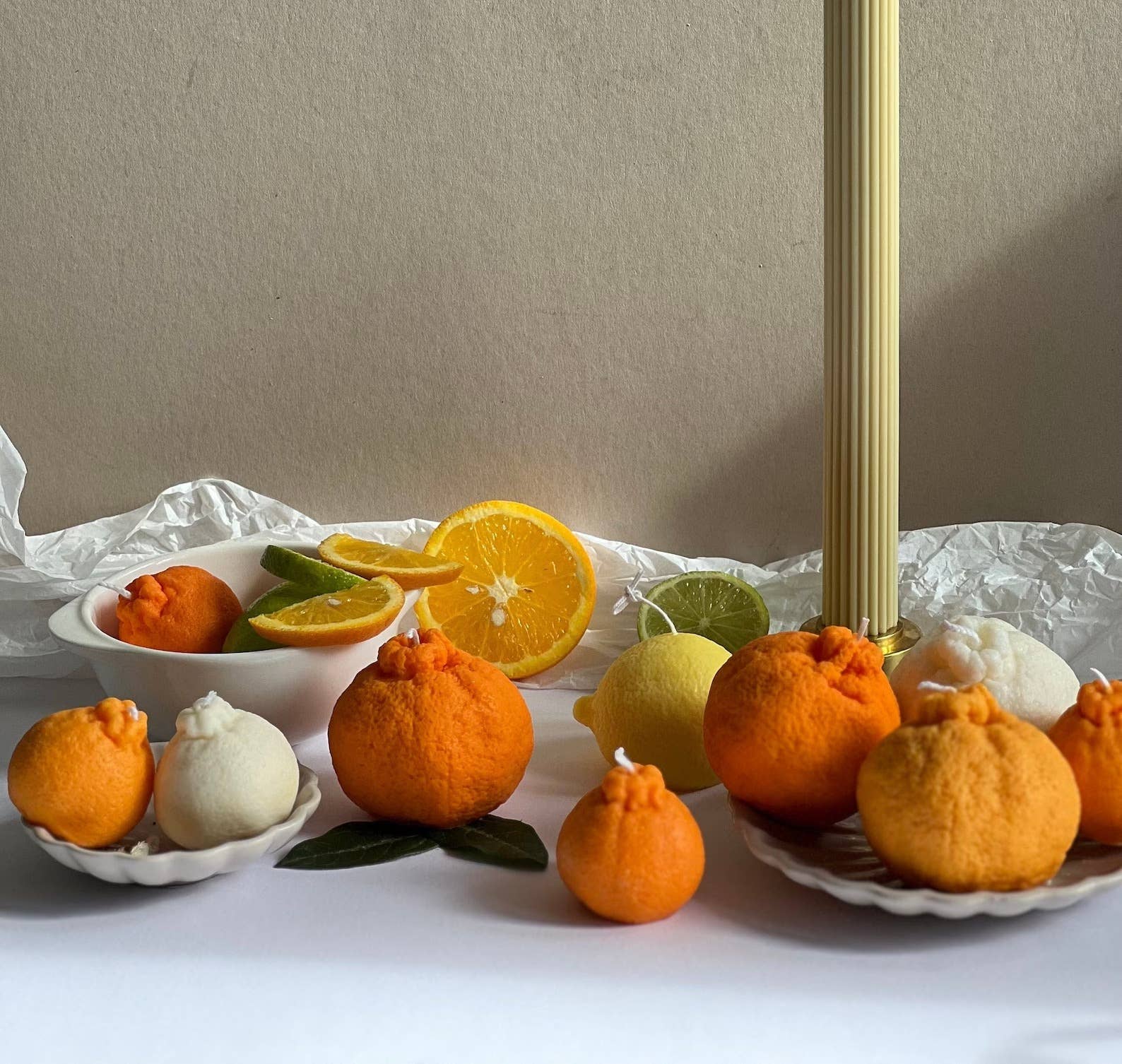 Soy Wax Orange Shaped Scented Candle | Small | 2 Scents Available