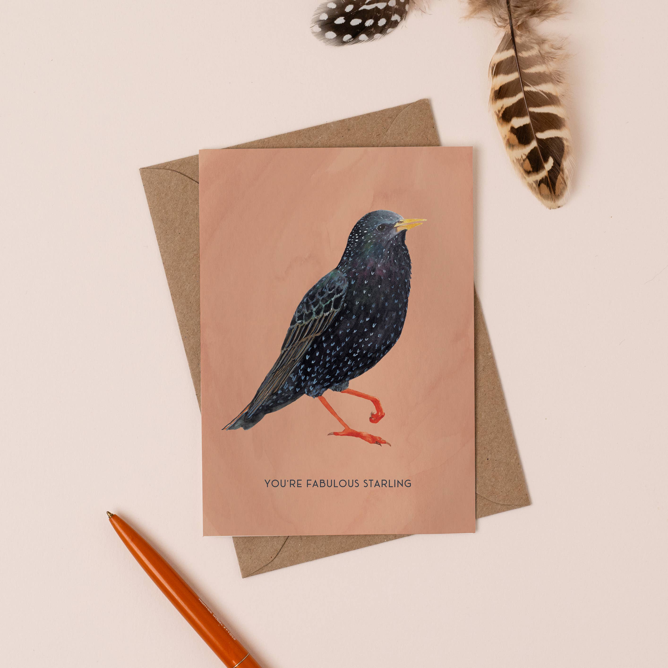 Fabulous Starling Card