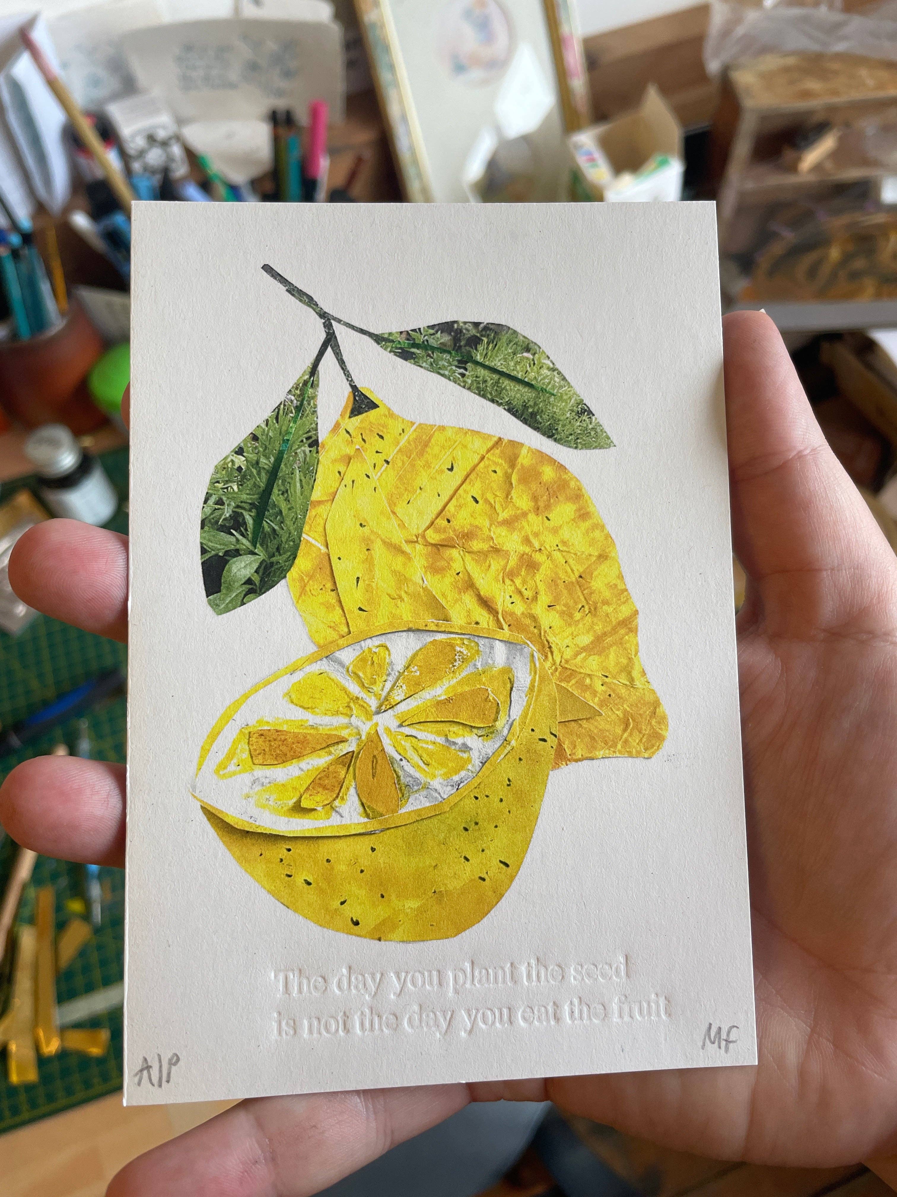 Limited Edition Lemon Collage Print