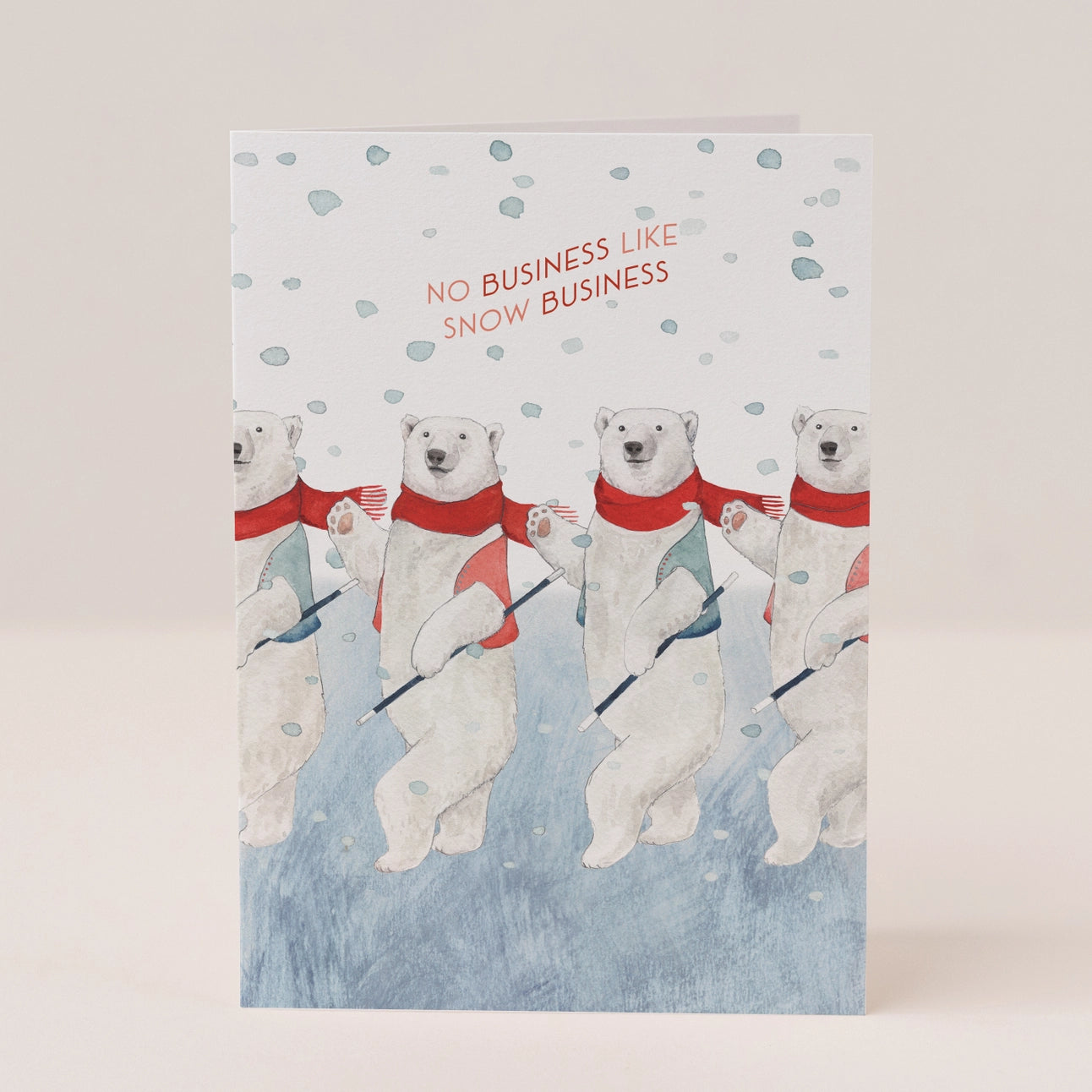 'No Business Like Snow Business' Christmas Card