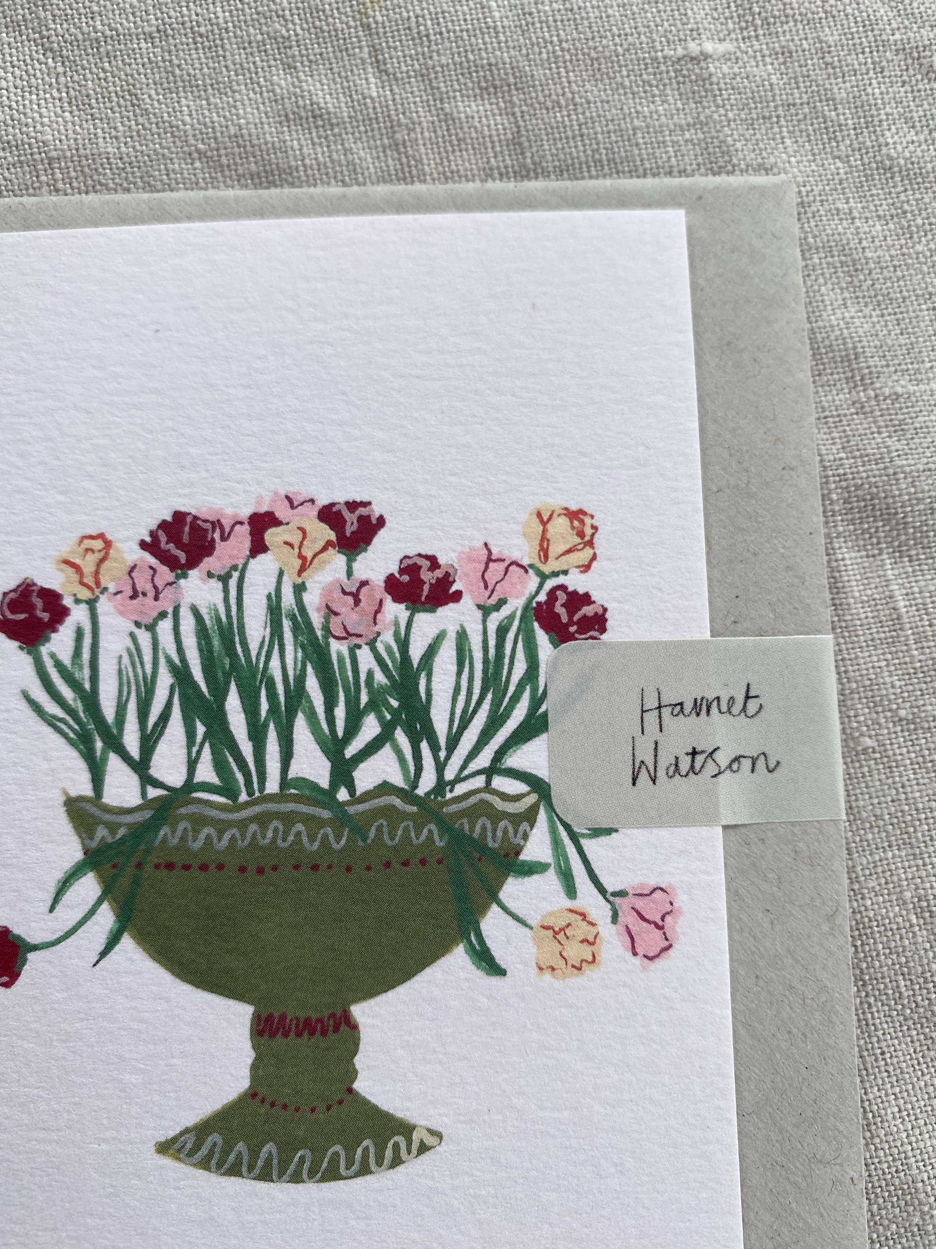 Parrot Tulips mini card