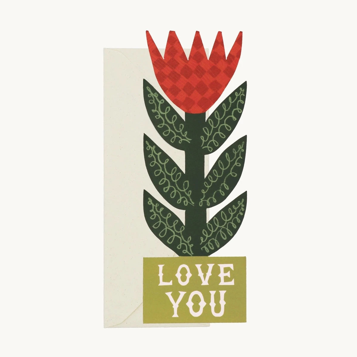 Checkerboard Lily 'Love You' Card