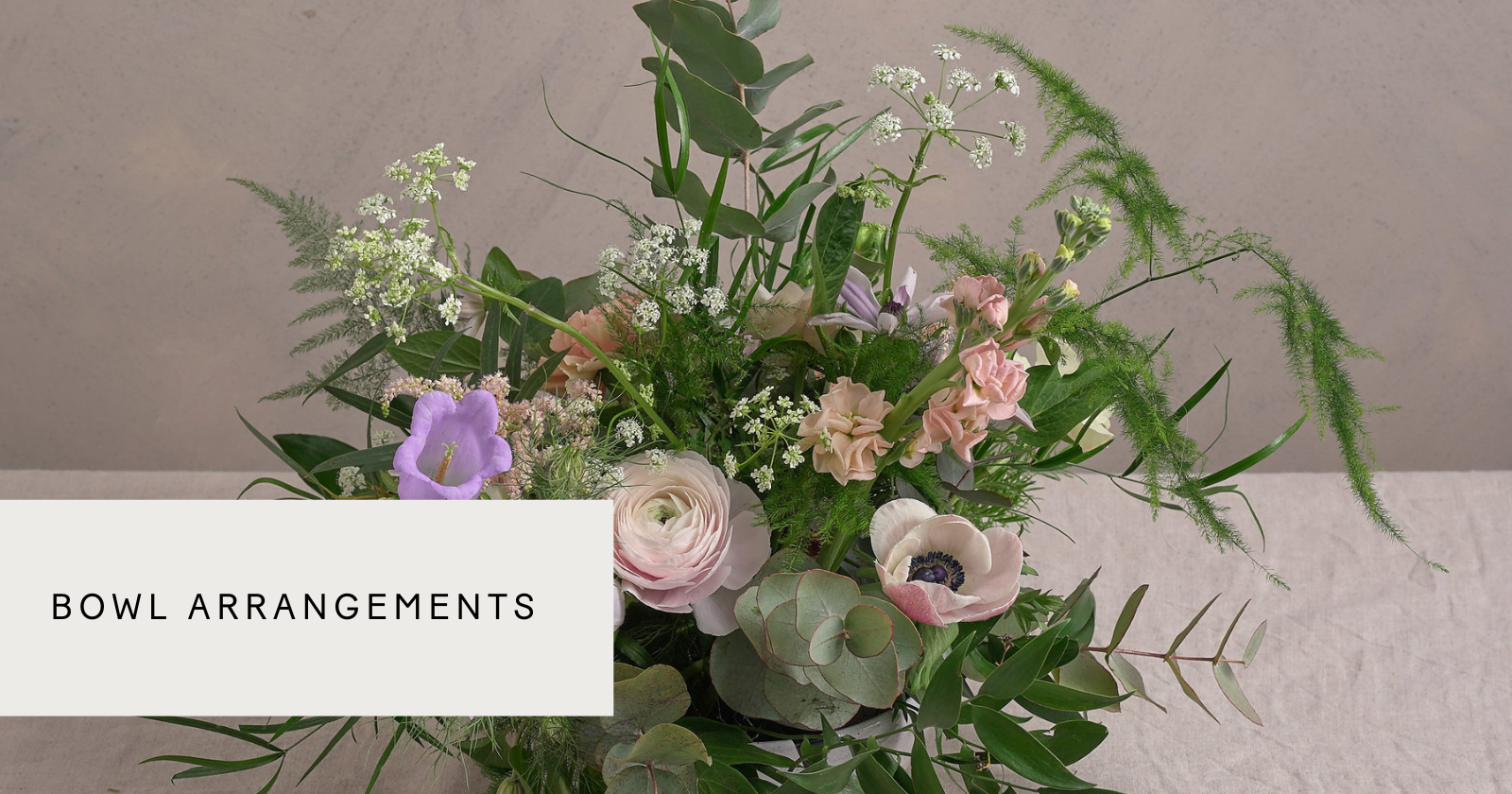 a flower bowl arrangement at botaniques flower bowl arrangement workshop in london