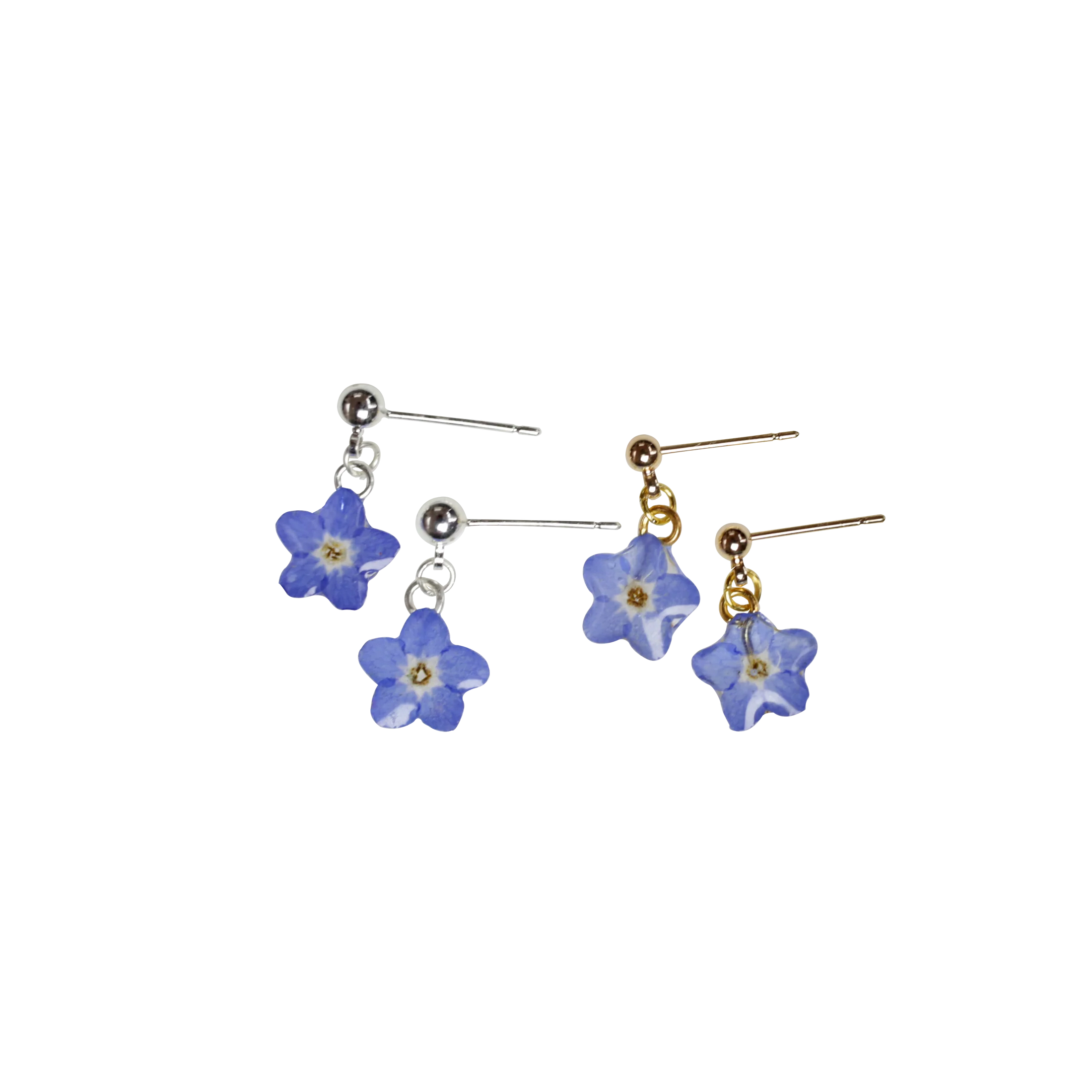 Forget Me Not Dangle Stud Earrings
