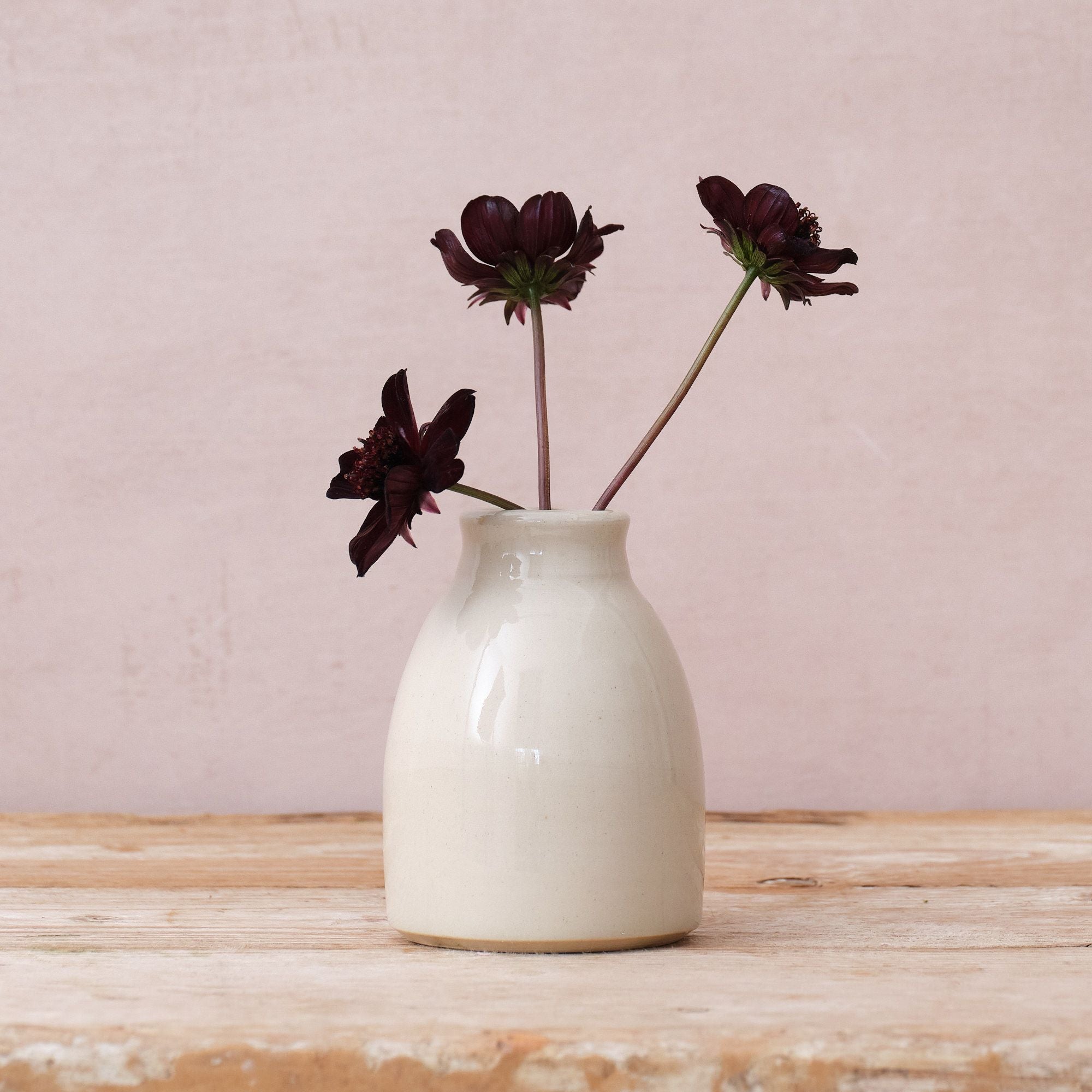 Hand Thrown Ceramic Bud Vase | Clear | 3 Styles Available