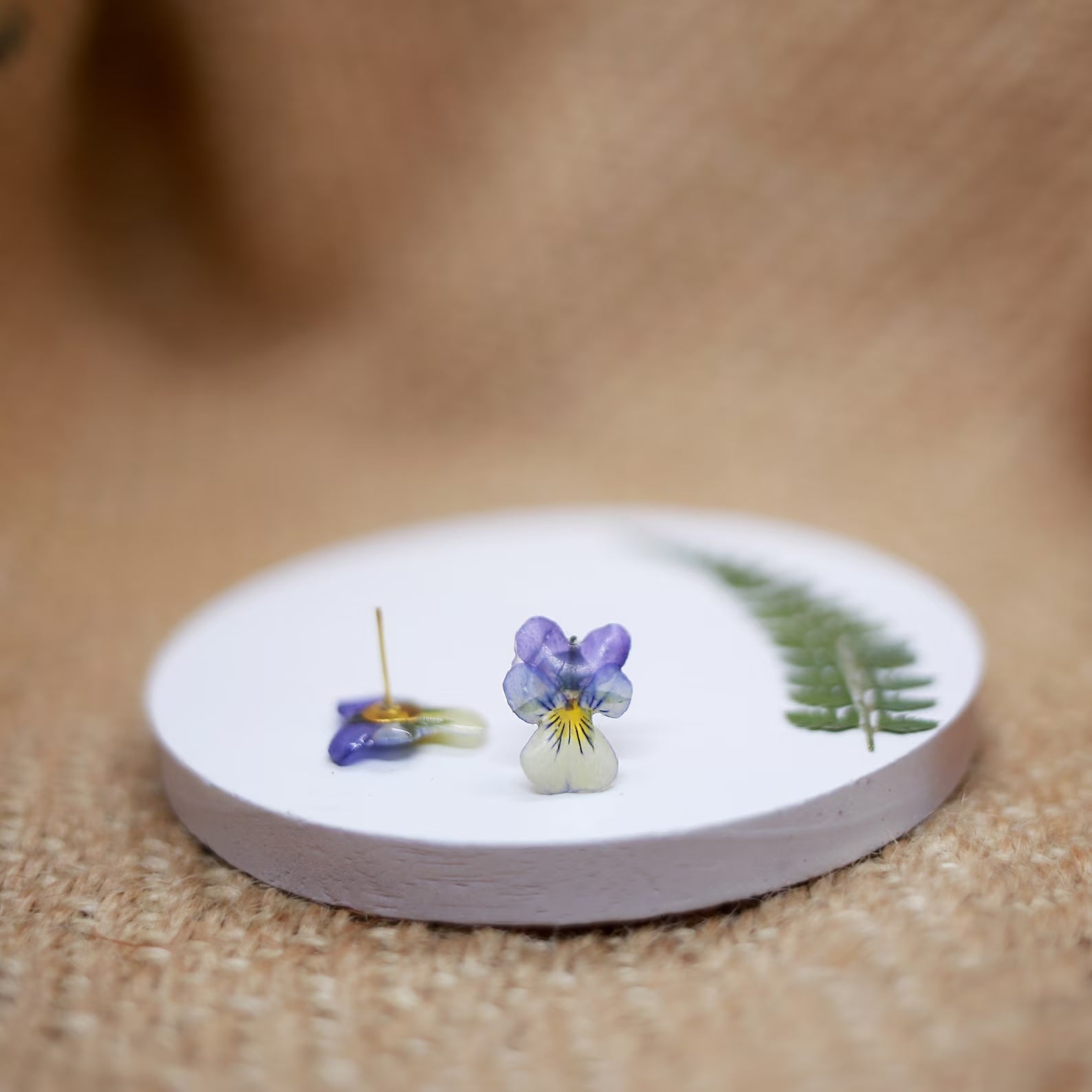Pansy Stud Earrings