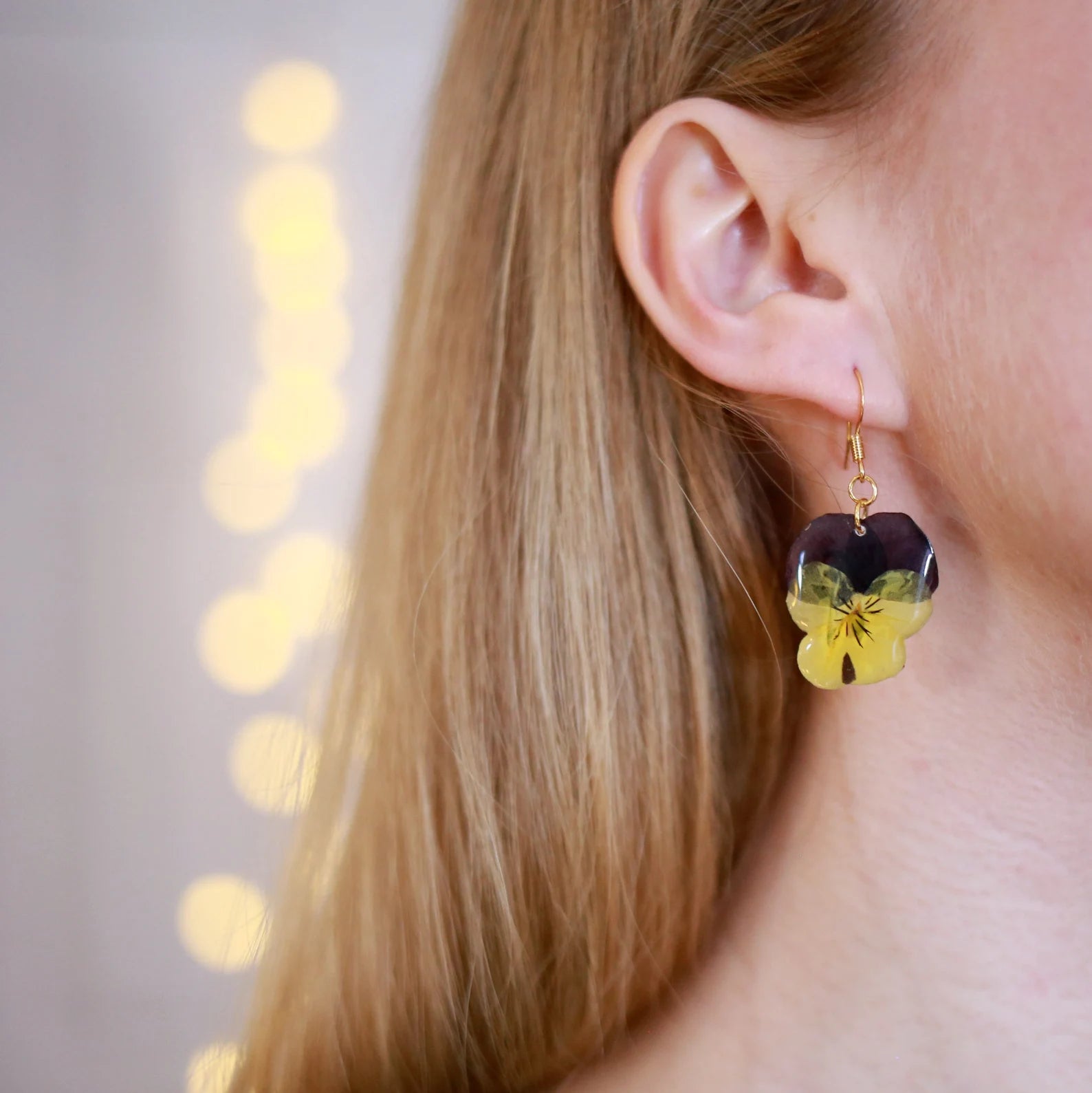 Pansy Dangle Earrings