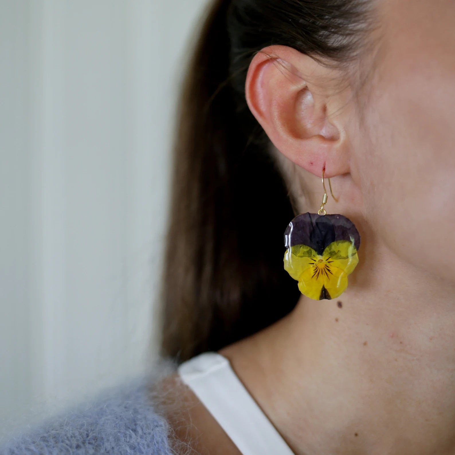 Pansy Dangle Earrings
