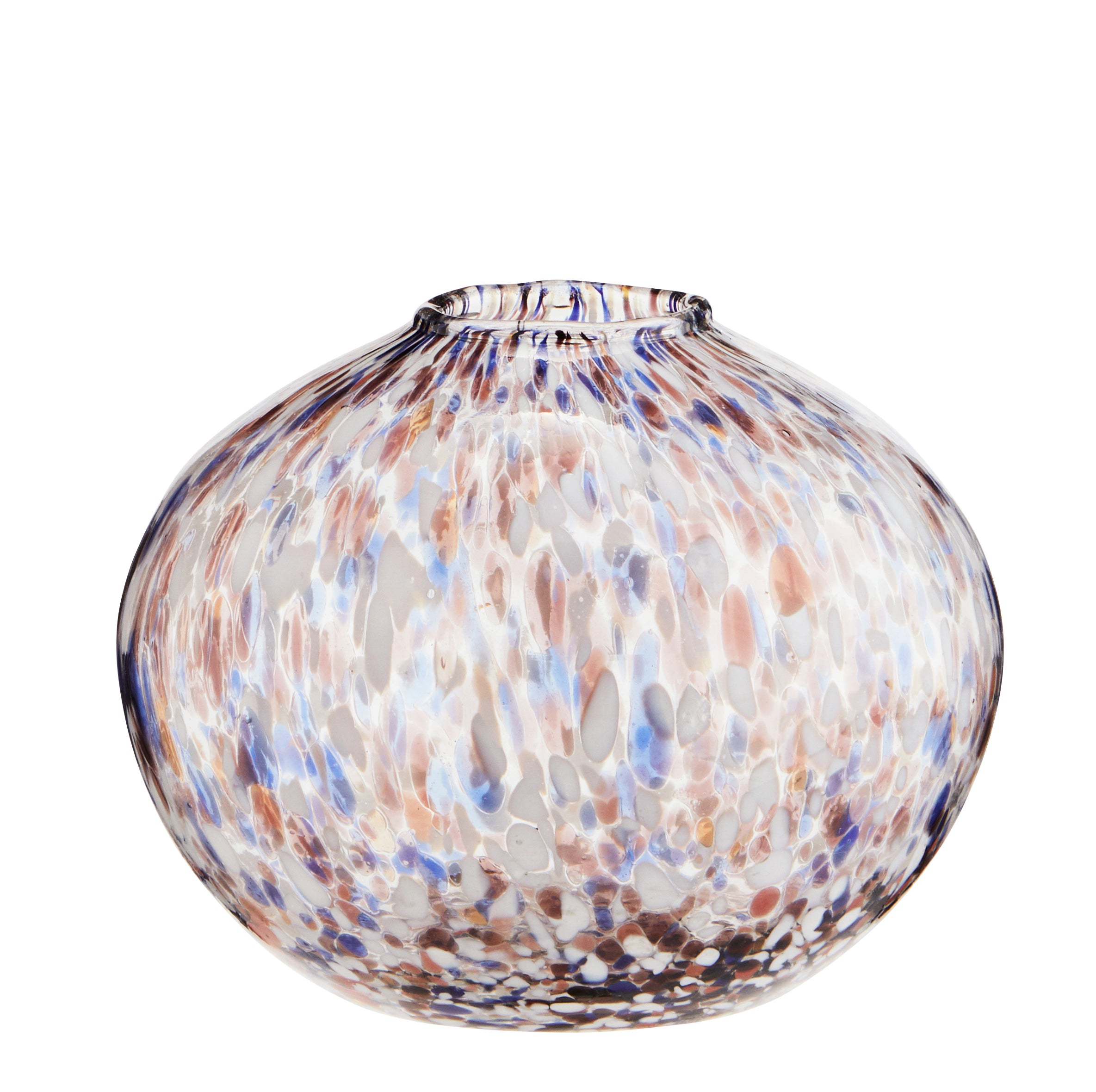 Bulbus Speckled Glass Vase