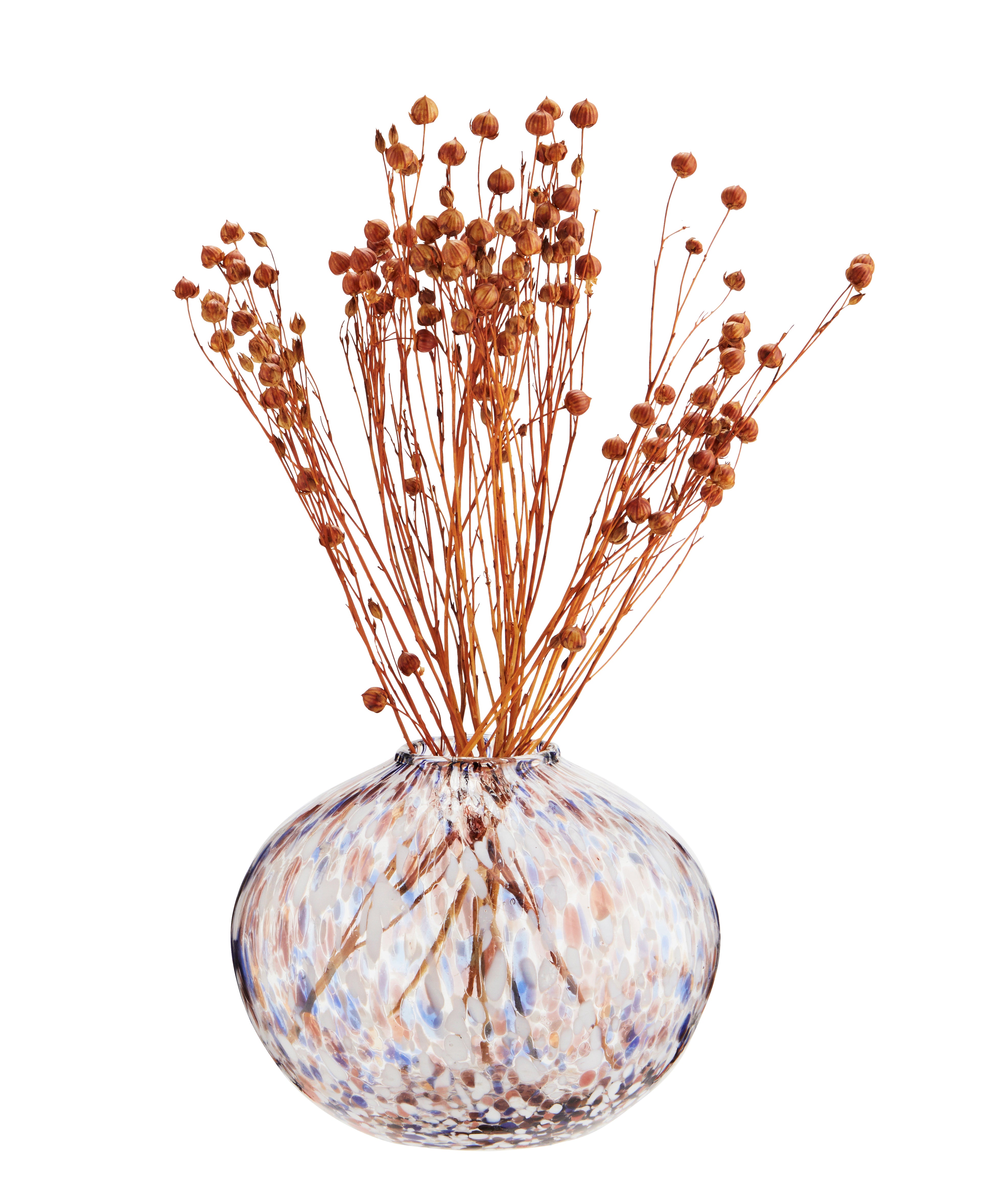 Bulbus Speckled Glass Vase