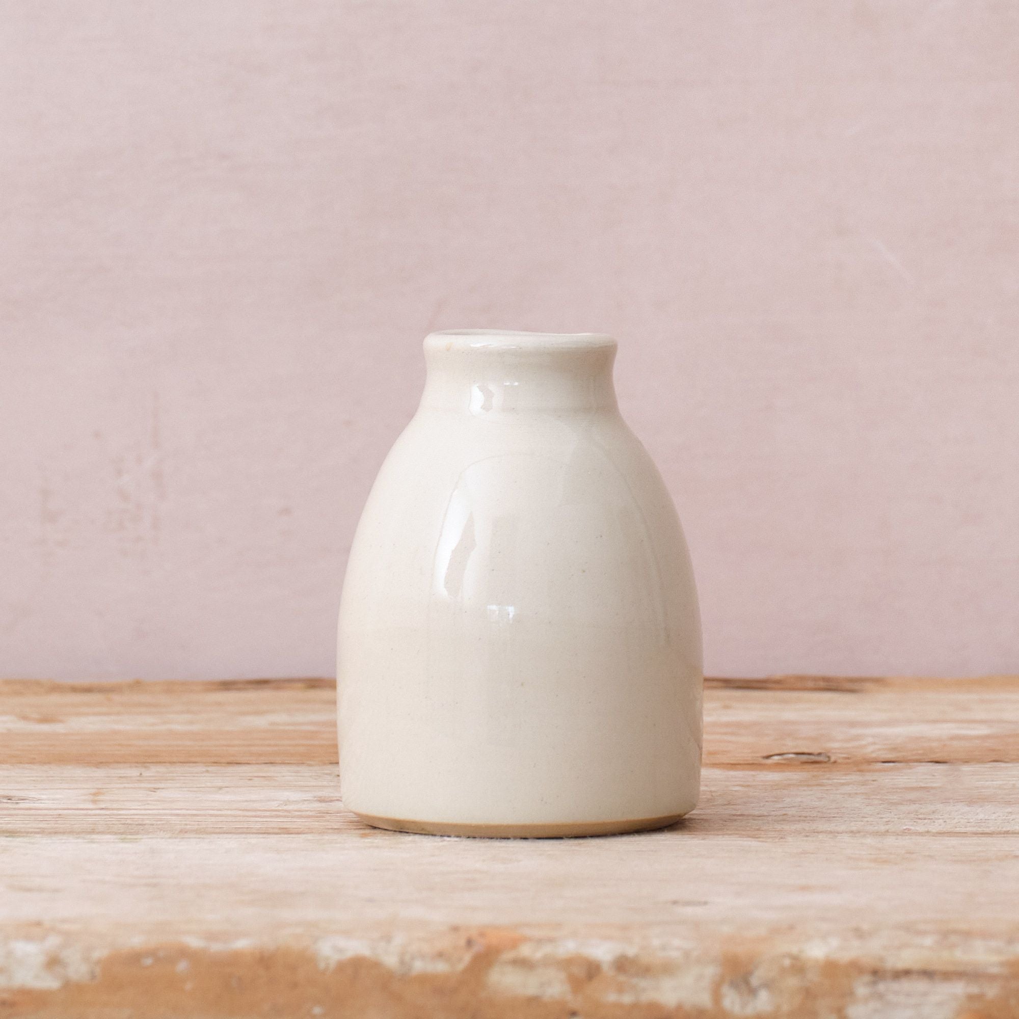 Hand Thrown Ceramic Bud Vase | Clear | 3 Styles Available