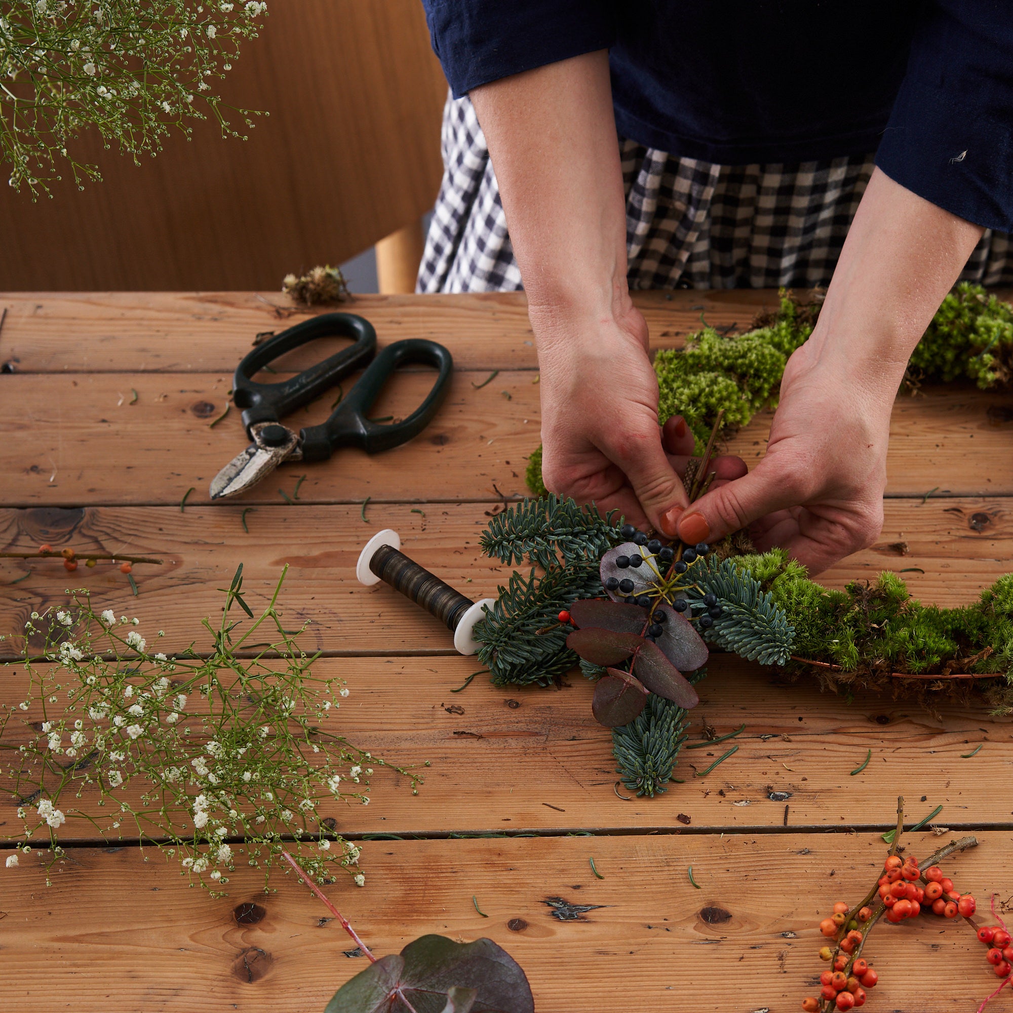 DIY Christmas wreath kit by Botanique Workshop London