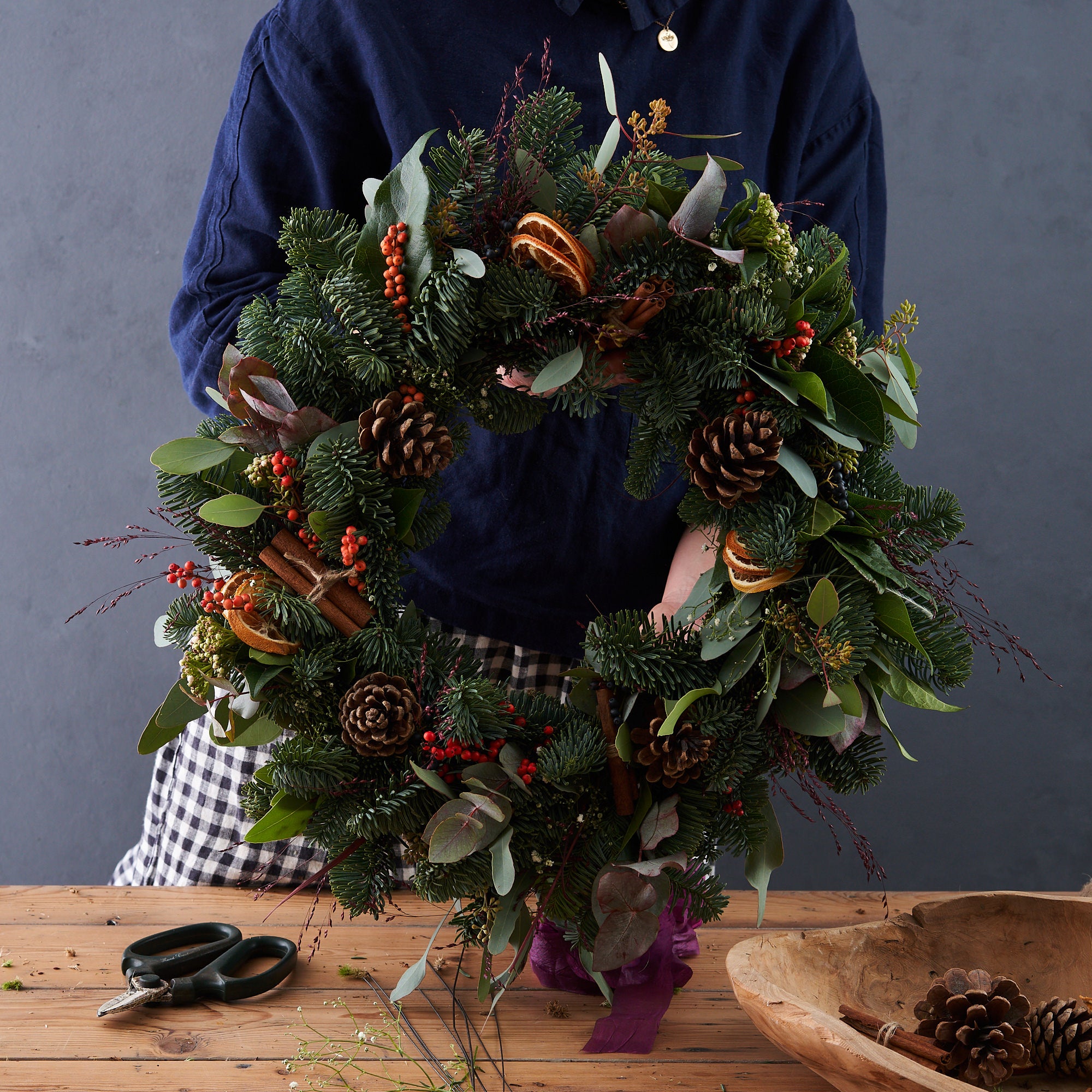 DIY Christmas wreath kit by Botanique Workshop London